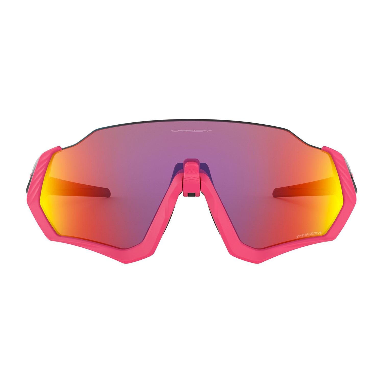 Product gallery image number 3 for product Flight Jacket Sunglasses - Polished Black Neon Pink - Prizm Road Lens