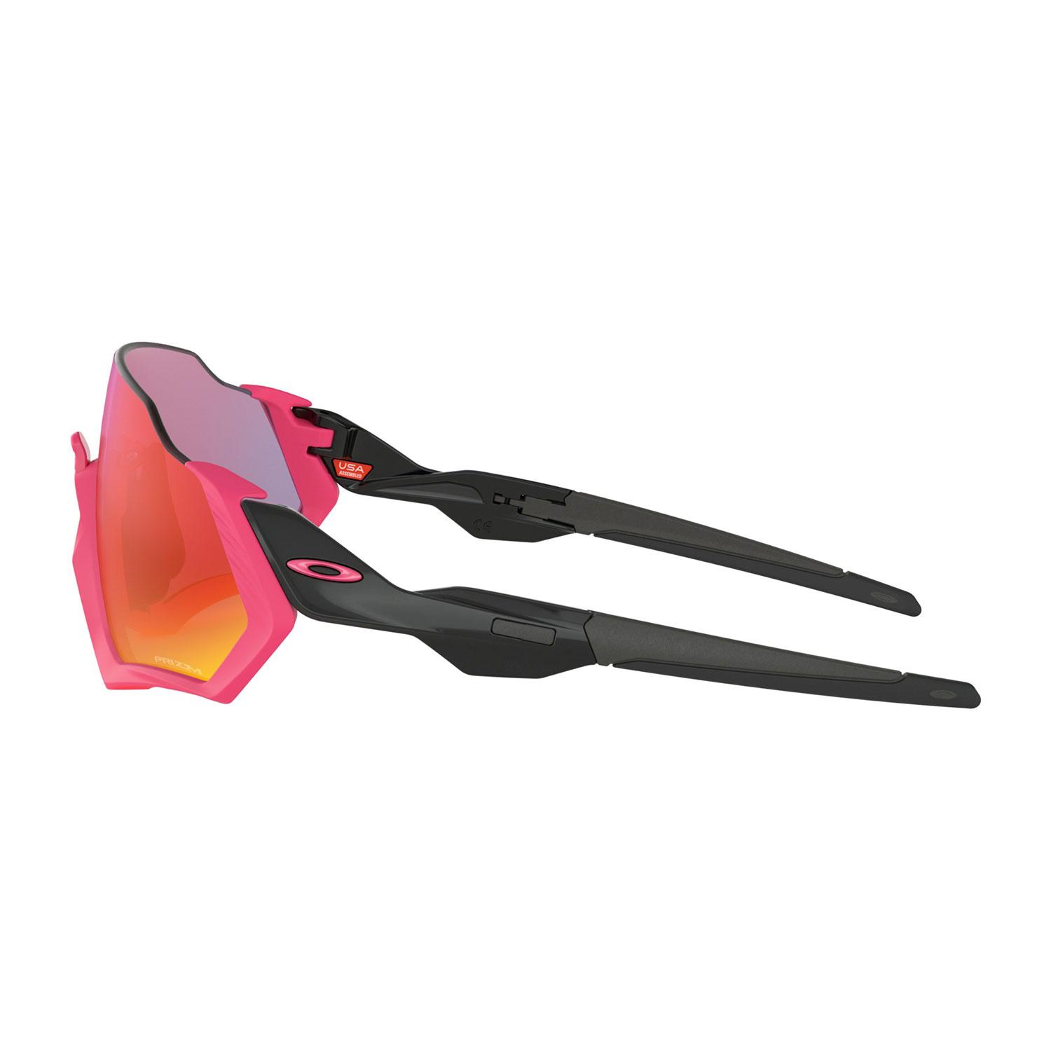 Product gallery image number 2 for product Flight Jacket Sunglasses - Polished Black Neon Pink - Prizm Road Lens