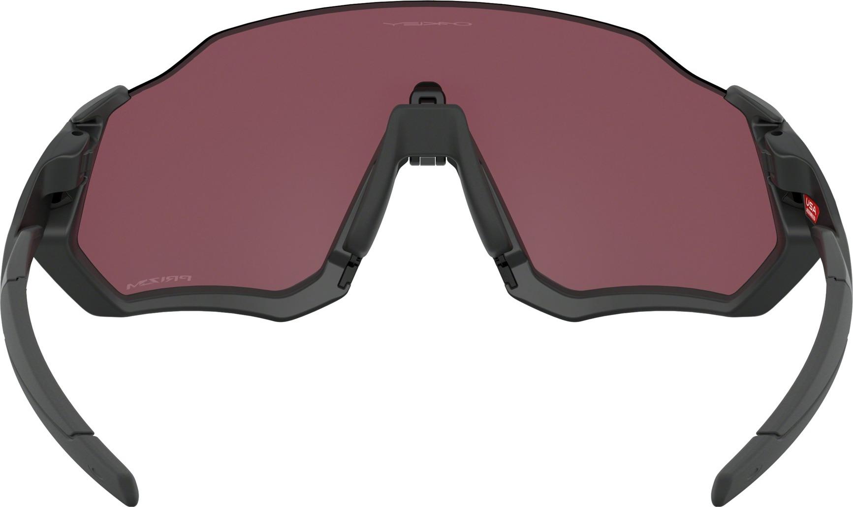 Product gallery image number 3 for product Flight Jacket Sunglasses - Matte Black - Prizm Road Black Lens