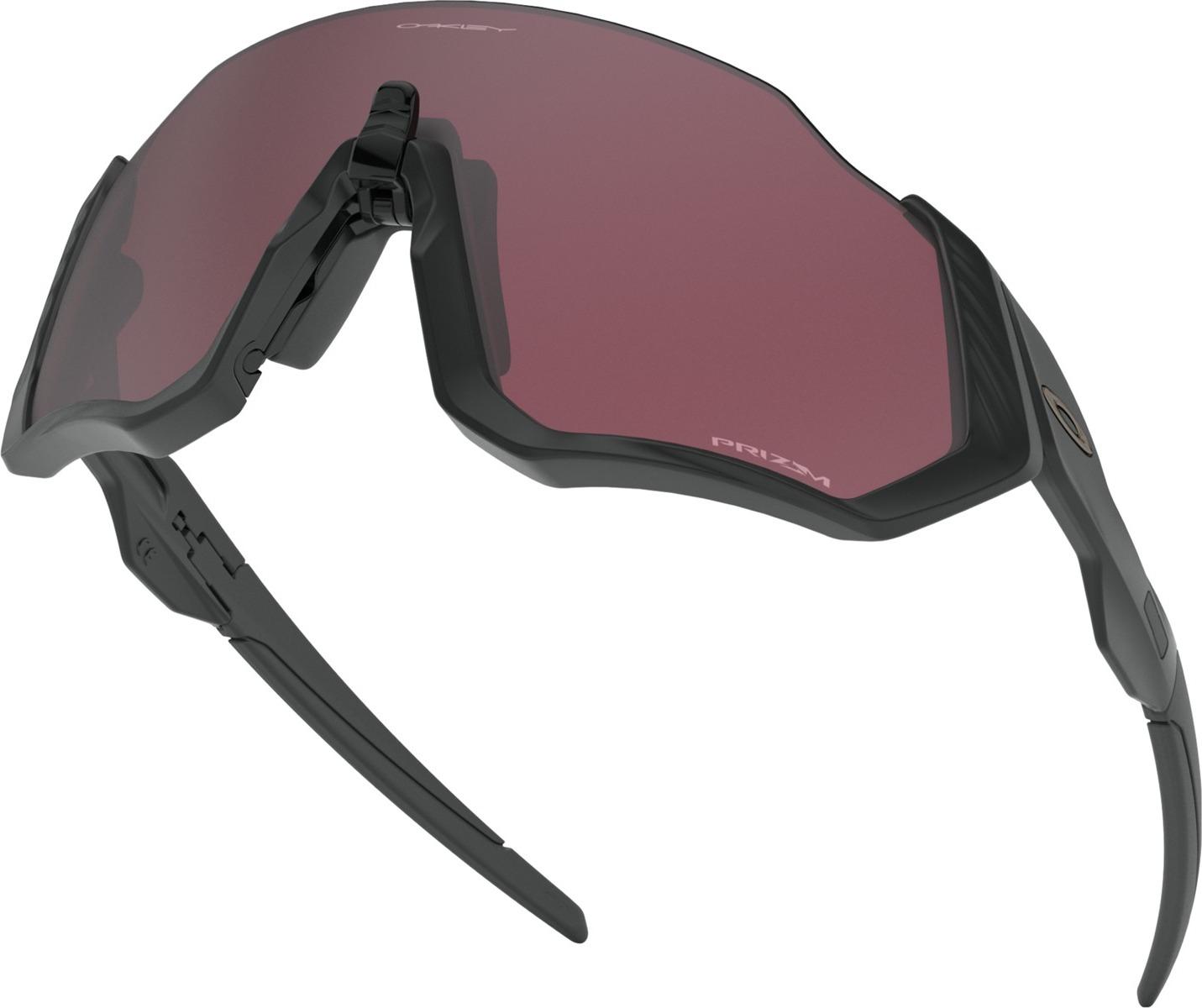 Product gallery image number 4 for product Flight Jacket Sunglasses - Matte Black - Prizm Road Black Lens