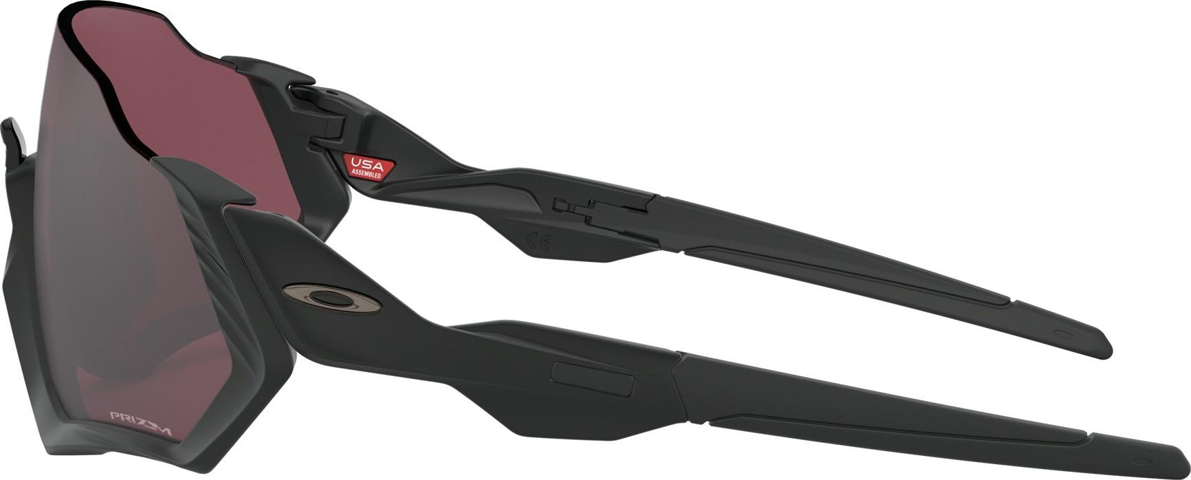 Product gallery image number 6 for product Flight Jacket Sunglasses - Matte Black - Prizm Road Black Lens