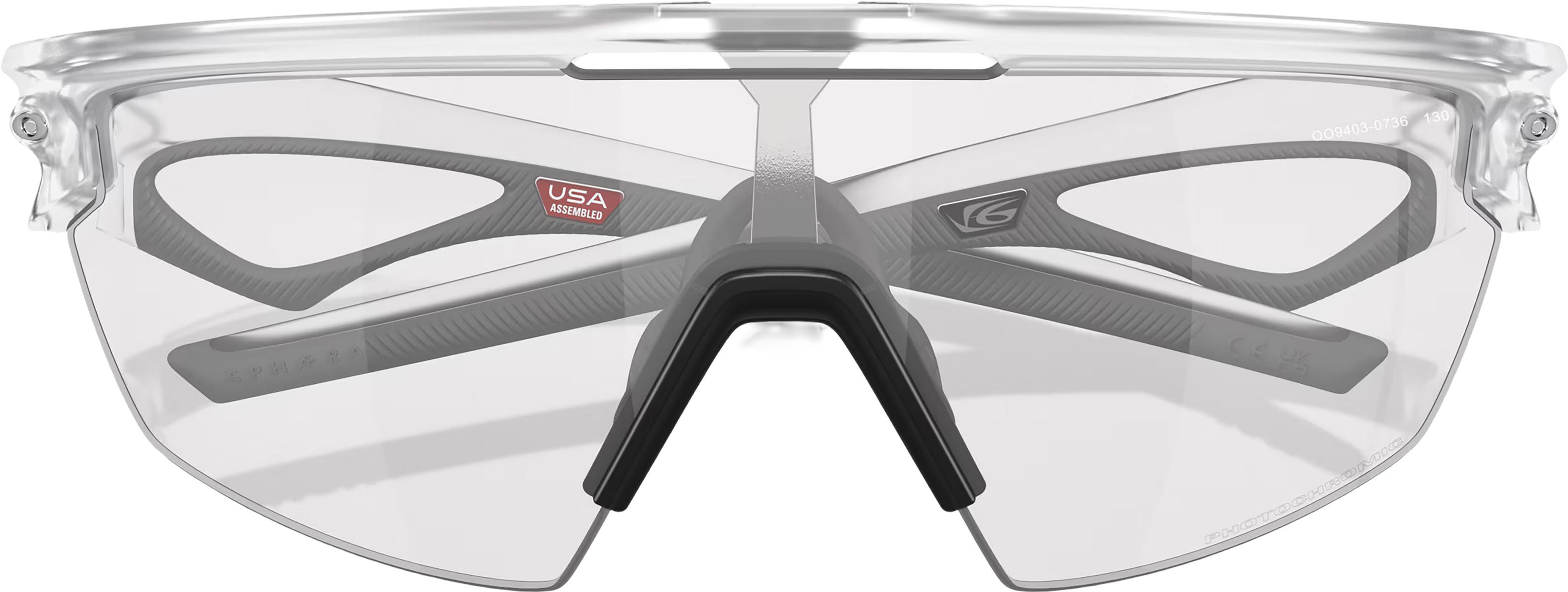 Product gallery image number 3 for product Sphaera Sunglasses - Matte Clear - Clear To Black Iridium Photochromic Lens - Unisex