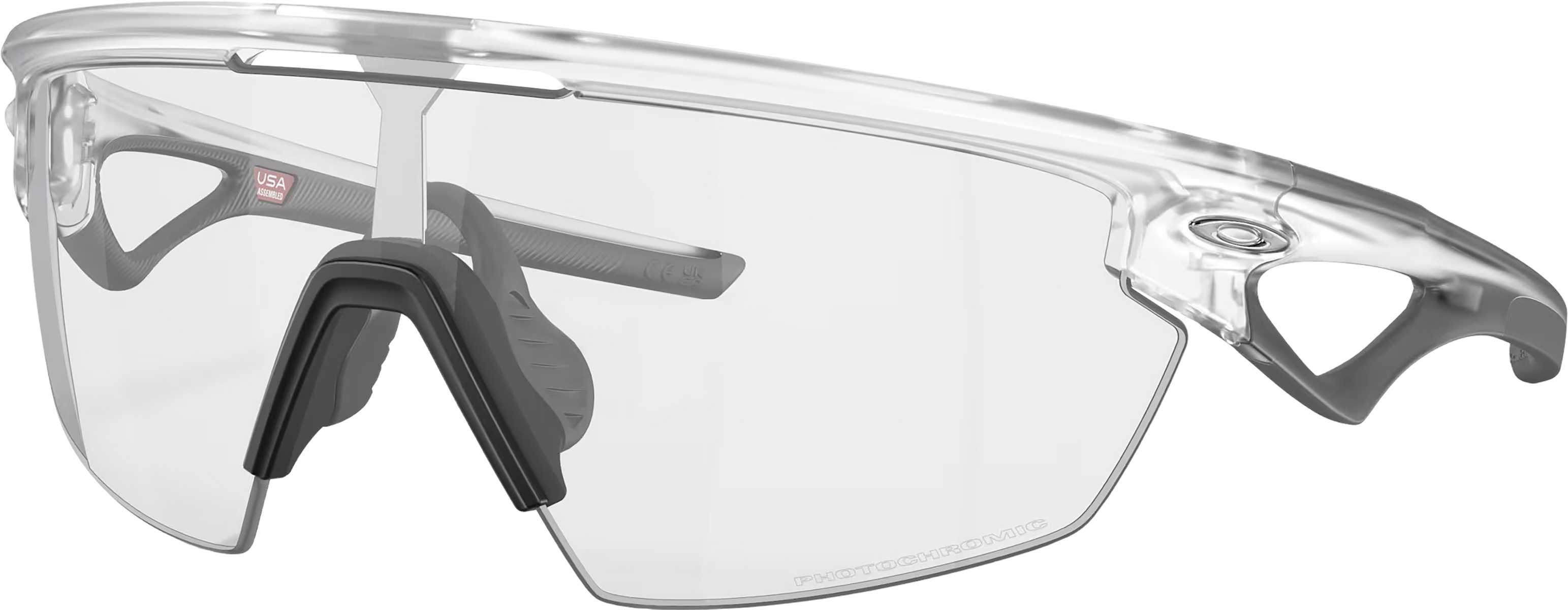 Product image for Sphaera Sunglasses - Matte Clear - Clear To Black Iridium Photochromic Lens - Unisex