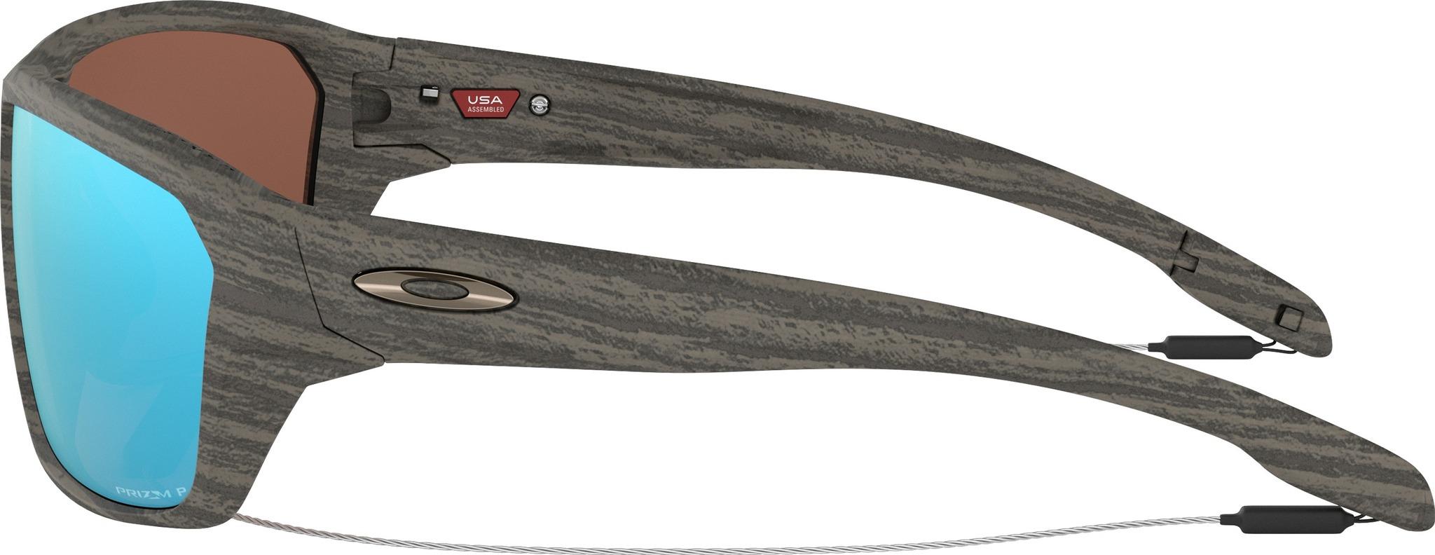 Product gallery image number 4 for product Split Shot Sunglasses - Woodgrain - Prizm Deep Water Polarized Lens - Unisex