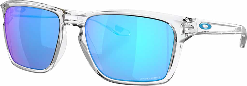 Product image for Sylas XL Sunglasses - Polished Clear - Prizm Sapphire Iridium Lens