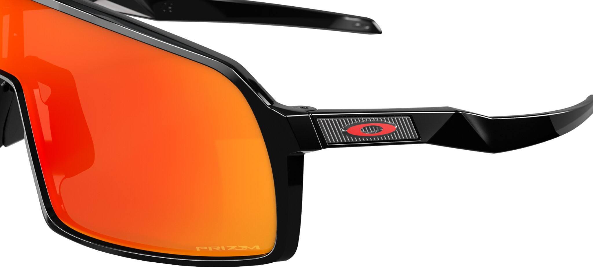 Product gallery image number 3 for product Sutro S Sunglasses - Polished Black - Prizm Ruby Lens - Men's