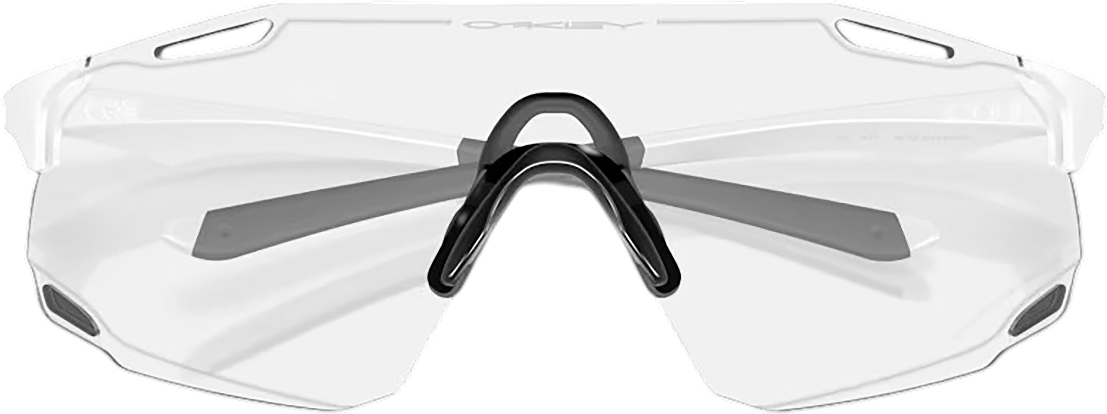 Product gallery image number 3 for product Cybr Dyno Sunglasses - Matte White - Clear to Black Iridium Photochromic Lens