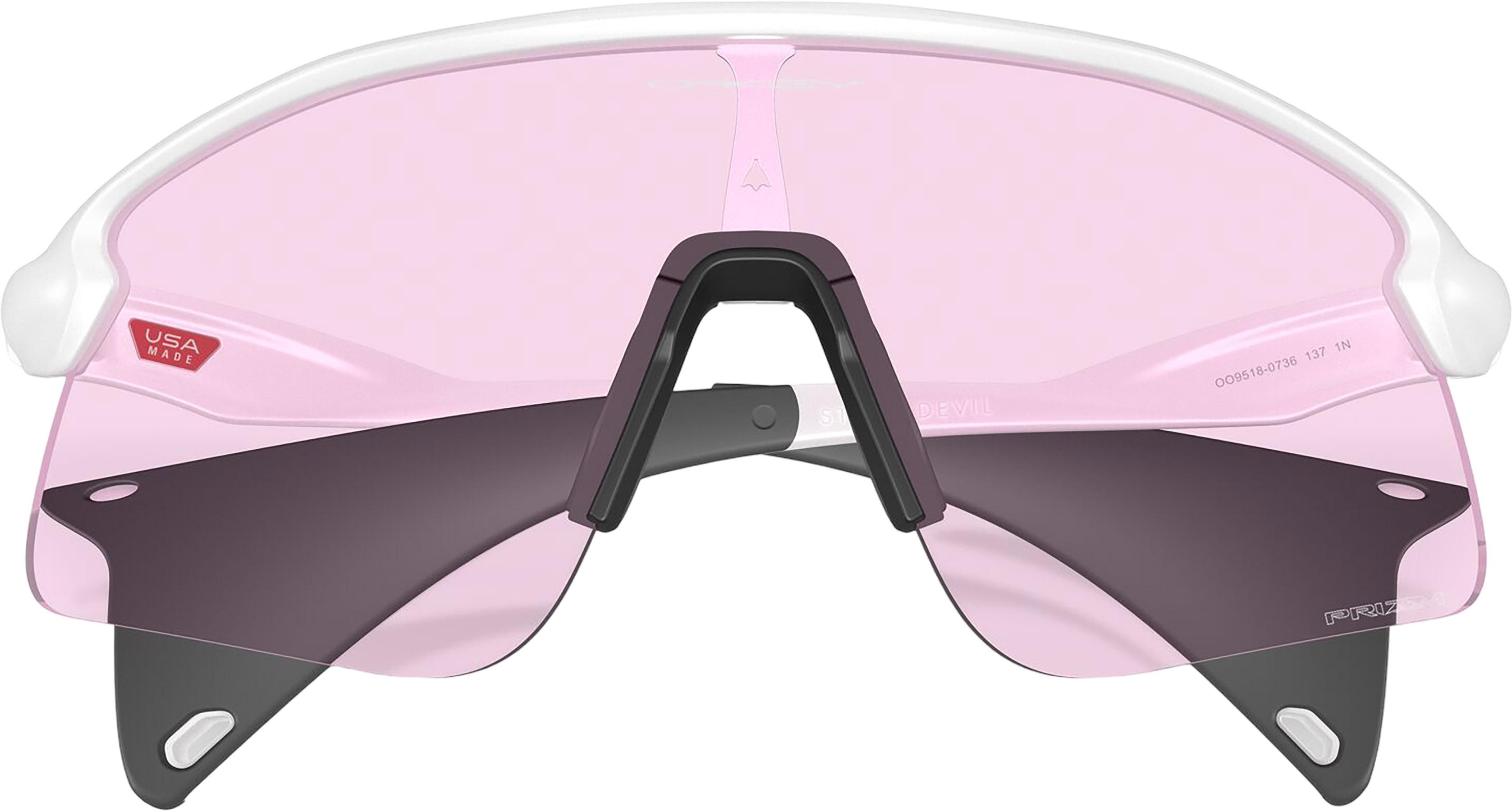 Product gallery image number 6 for product Stunt Devil S Sunglasses - Matte White - Prizm Low Light Lens - Unisex