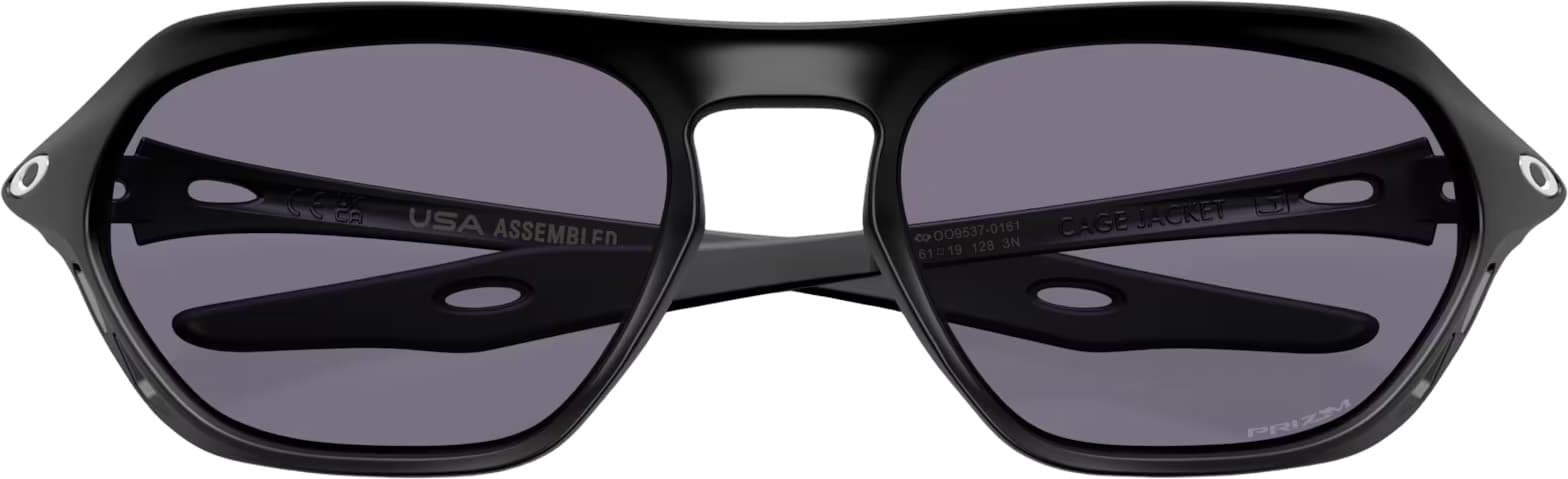 Product gallery image number 3 for product Cage Jacket Sunglasses - Matte Black - Prizm Grey Lens