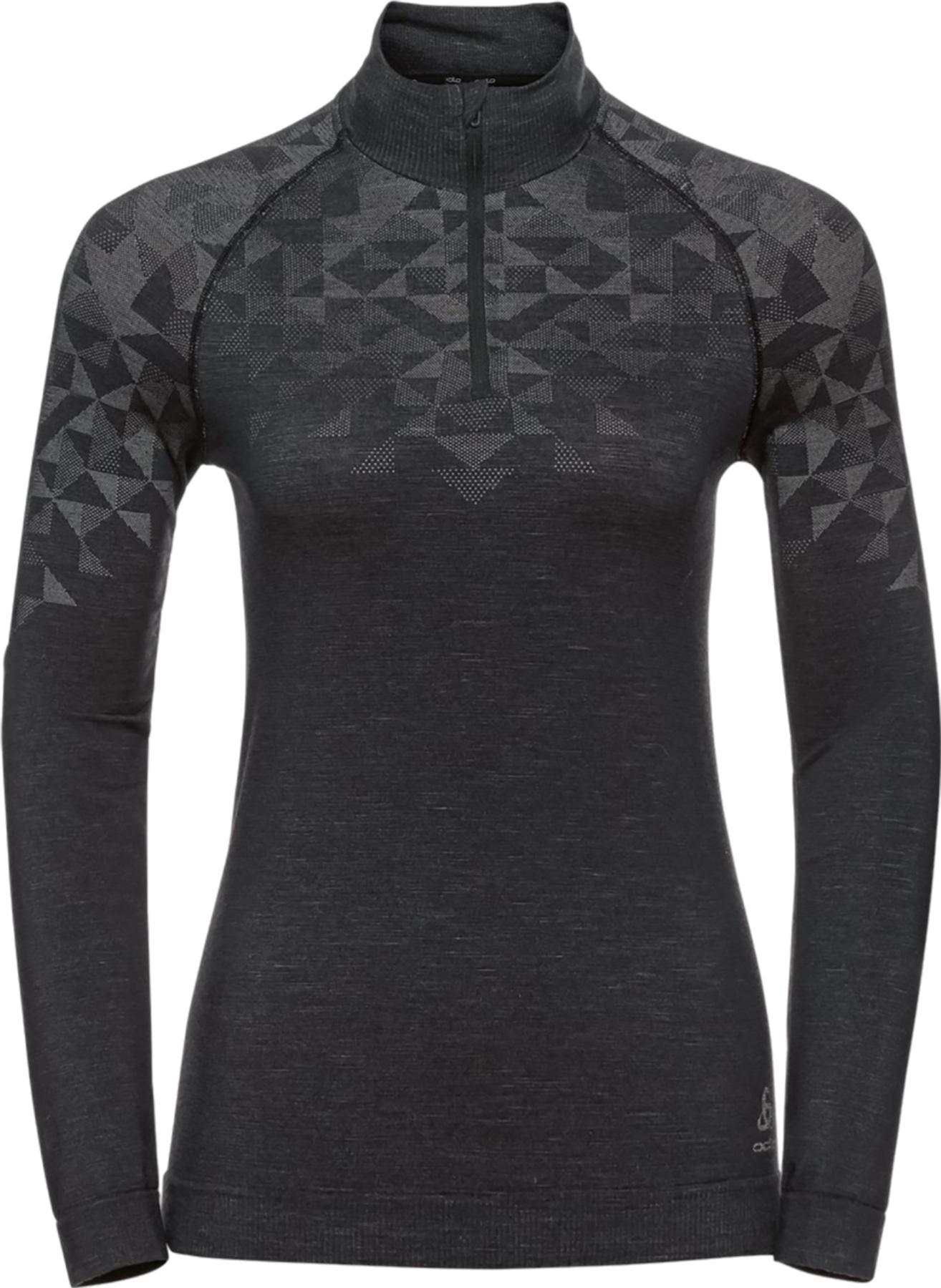 Product gallery image number 1 for product Kinship Performance Wool 200 Half Zip Long Sleeve Base Layer Top - Women's
