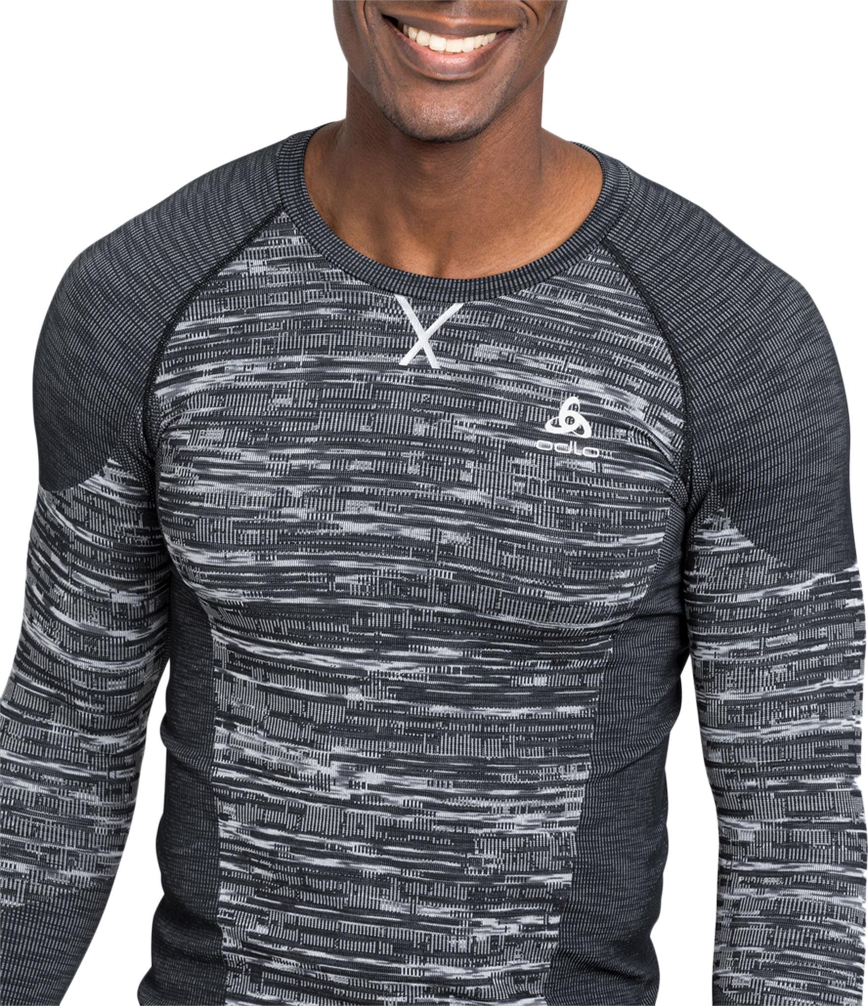 Product gallery image number 4 for product Blackcomb Eco Crew Neck Long Sleeve Baselayer Top - Men's