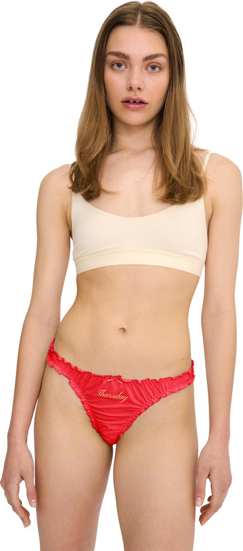 Product gallery image number 2 for product Core Ruffled Week-Pack Thong - Women's