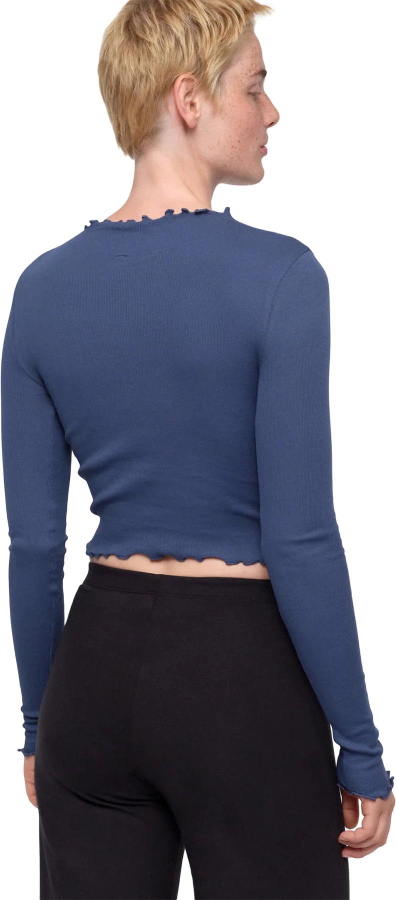Numéro de l'image de la galerie de produits 4 pour le produit T-shirt à manches longues côtelé à col montant Core - Femme