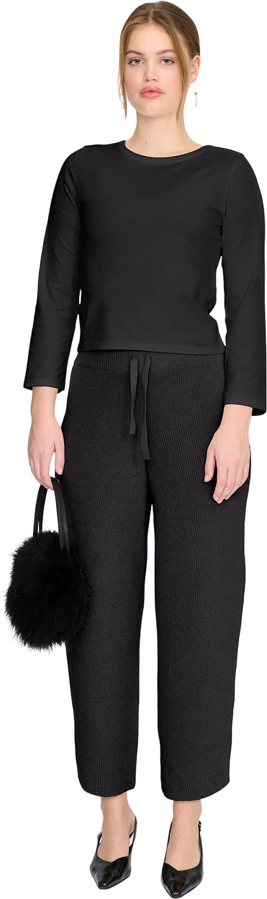 Image de produit pour Pantalon à jambe tonneau Soft Knit - Femme