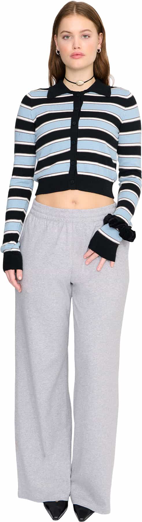 Cloudy Blue Stripe