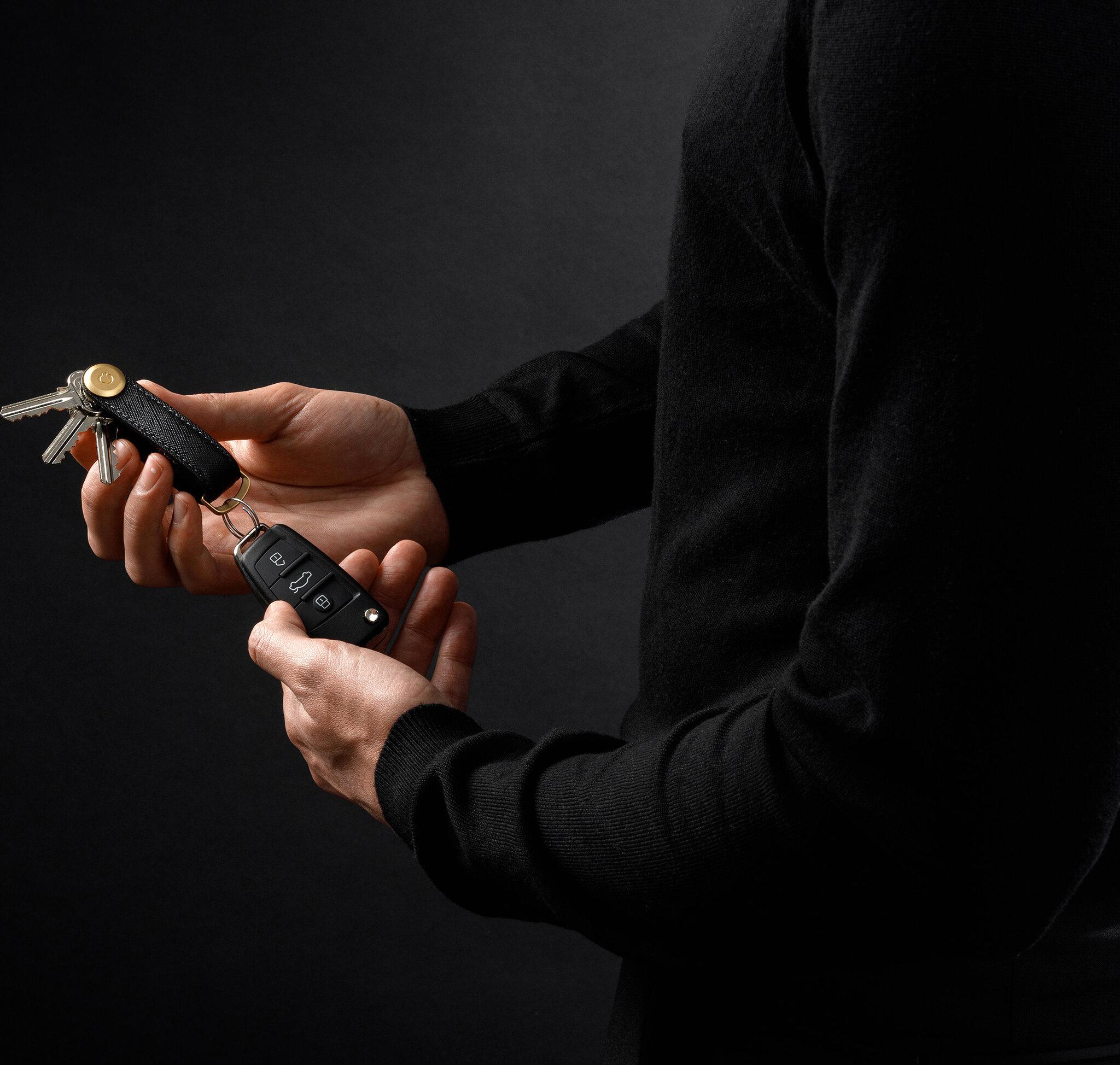 Product gallery image number 2 for product Saffiano Leather Key Organiser