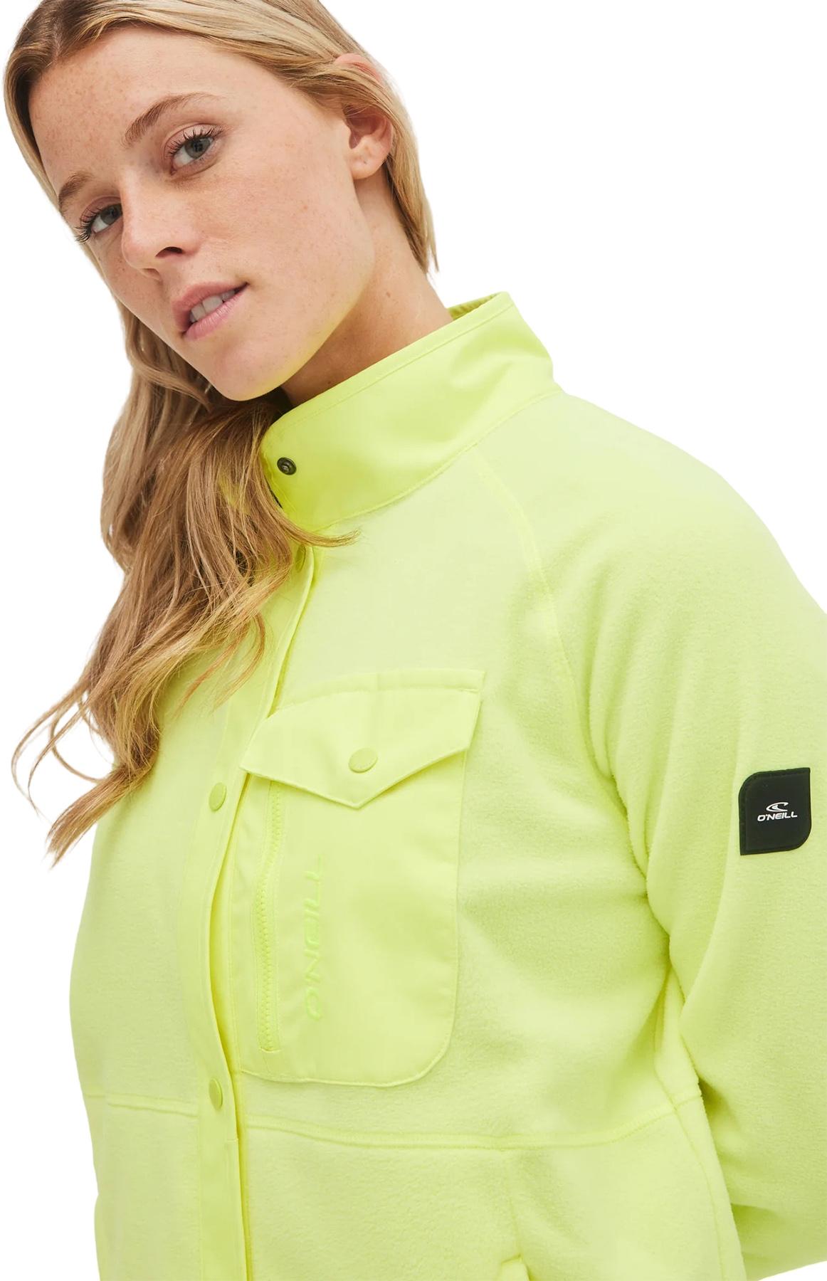 Product gallery image number 3 for product Manteau en molleton boutonnée Utility - Femme