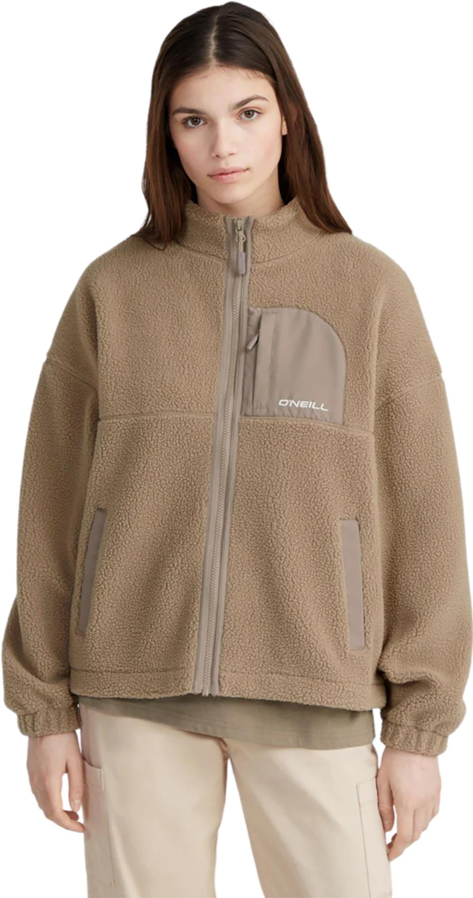 Numéro de l'image de la galerie de produits 4 pour le produit Manteau en molleton à poils longs avec glissière pleine longueur TRVLR Series - Femme