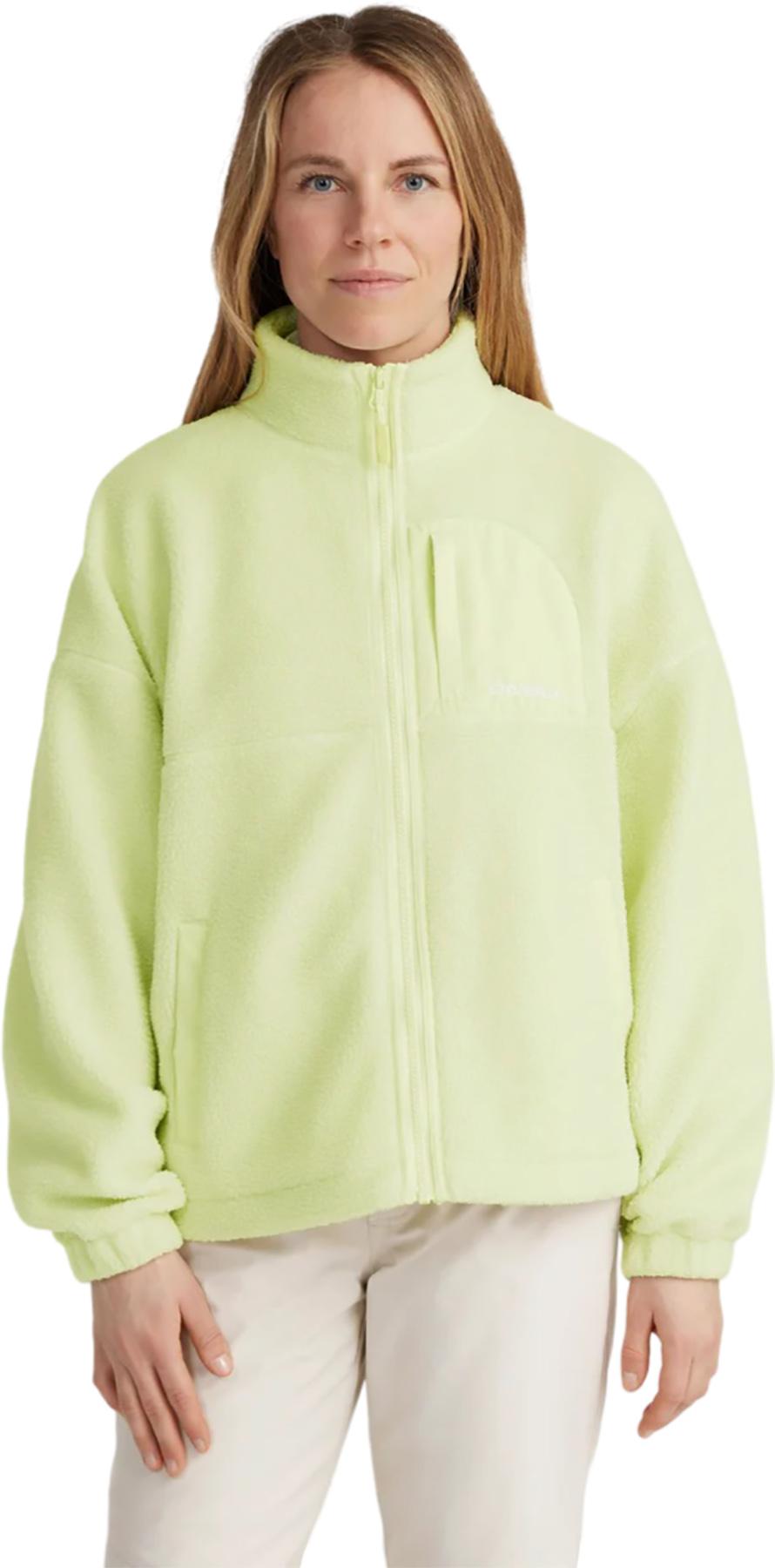 Numéro de l'image de la galerie de produits 4 pour le produit Manteau en molleton à poils longs avec glissière pleine longueur TRVLR Series - Femme
