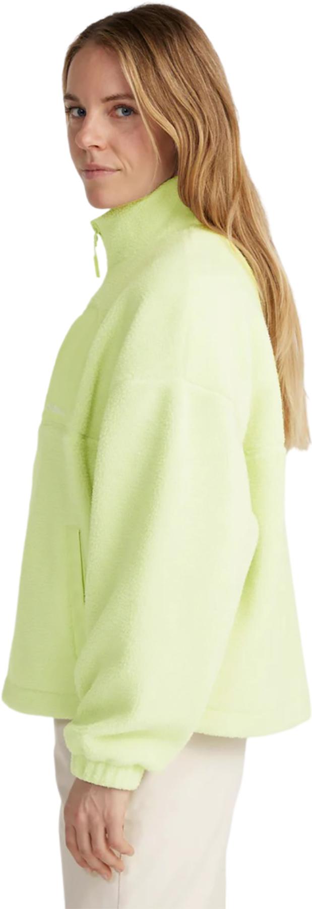 Numéro de l'image de la galerie de produits 5 pour le produit Manteau en molleton à poils longs avec glissière pleine longueur TRVLR Series - Femme
