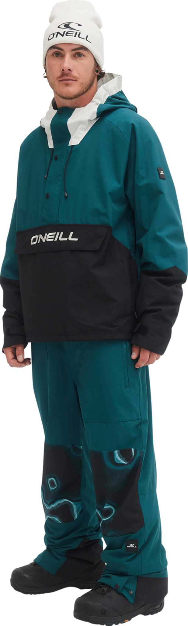 Deep Teal Colour Block