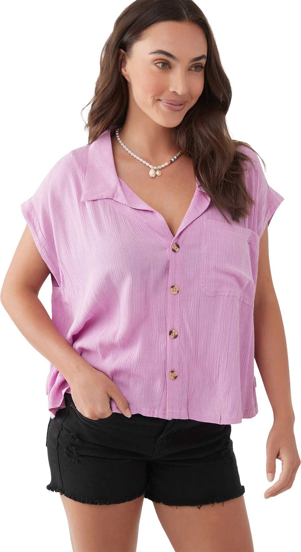 Product image for Pascale Short Sleeve Woven Top - Women’s
