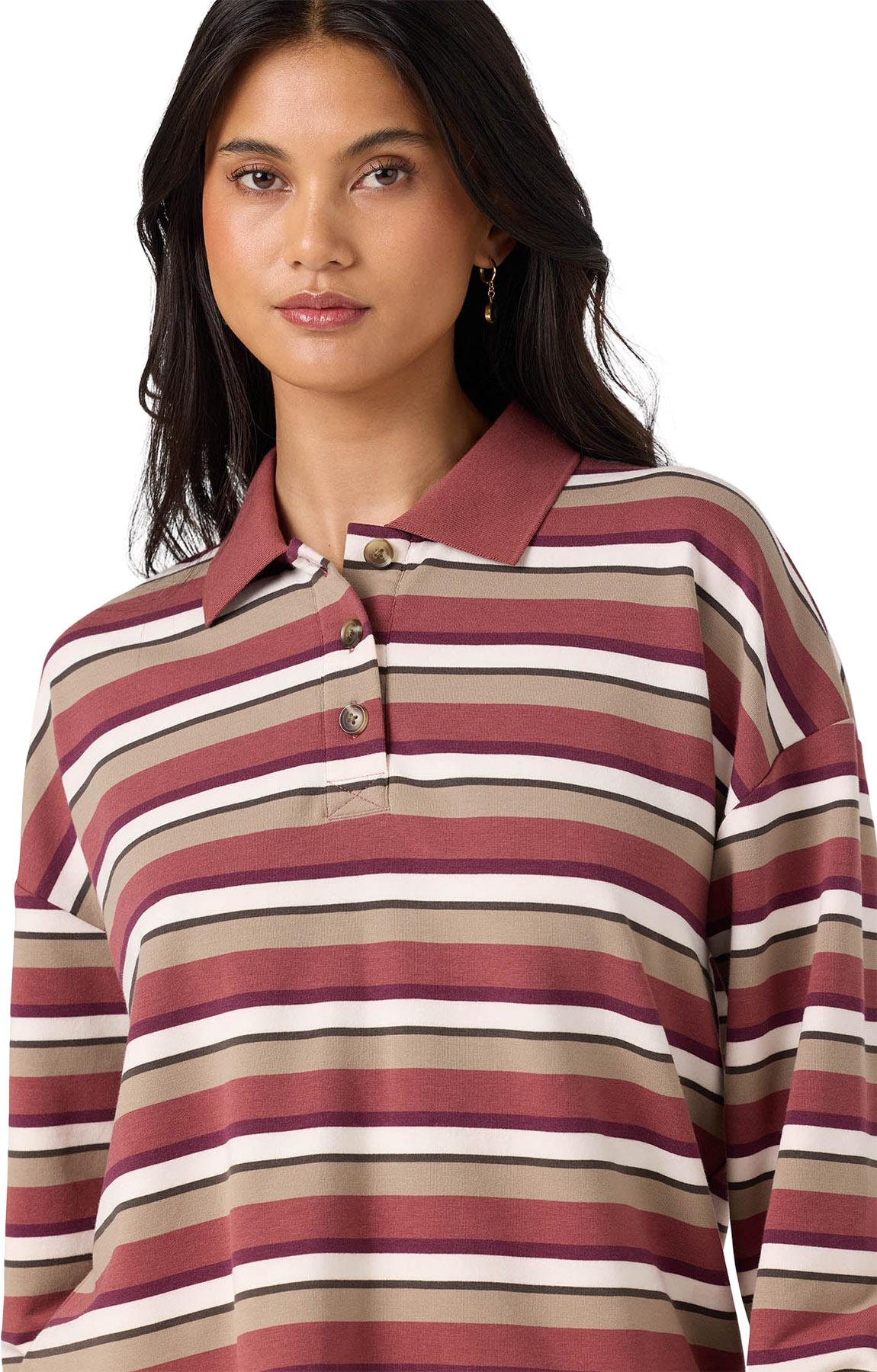 Product gallery image number 4 for product OG Kyra Long Sleeve Crop Polo - Women's