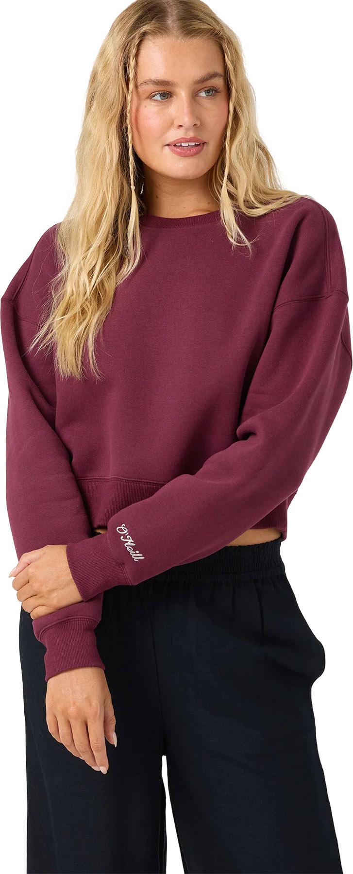 Product gallery image number 2 for product Evelyn Cropped Crew Fleece - Women's