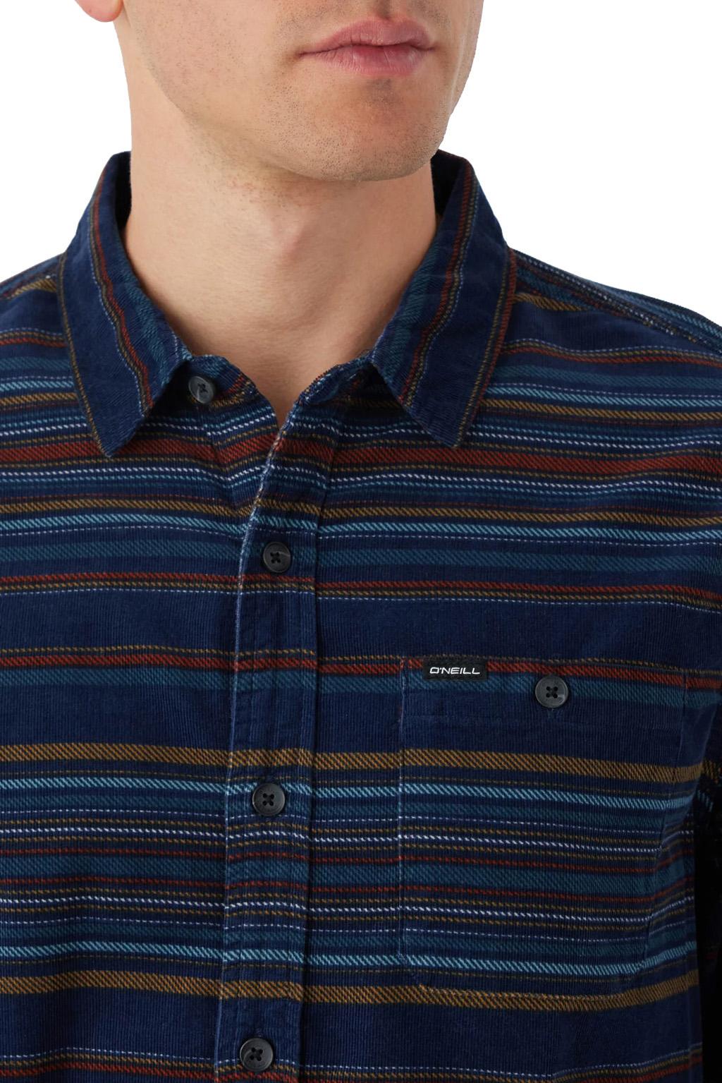 Product gallery image number 2 for product Caruso Stripe Corduroy Long Sleeve Shirt - Men's