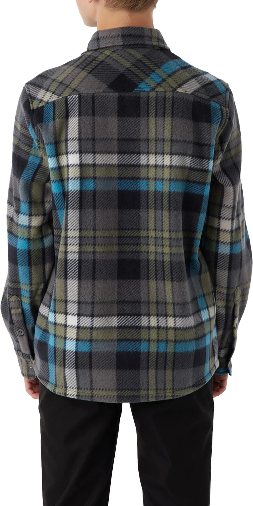 Product gallery image number 4 for product Glacier Plaid Superfleece Flannel Shirt - Boys