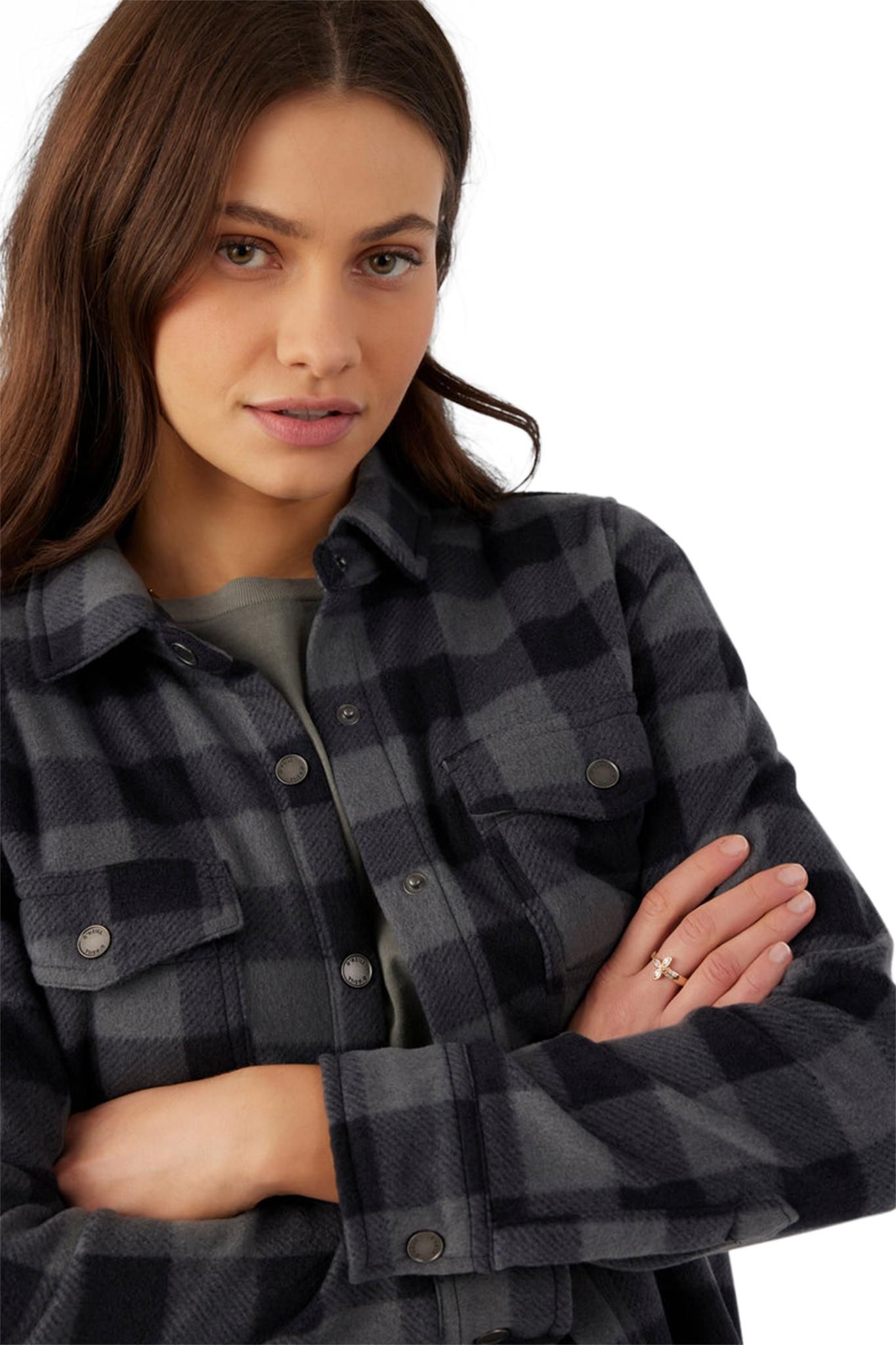 Product gallery image number 4 for product Zuma Superfleece Plaid Woven Shirt Jacket - Women's