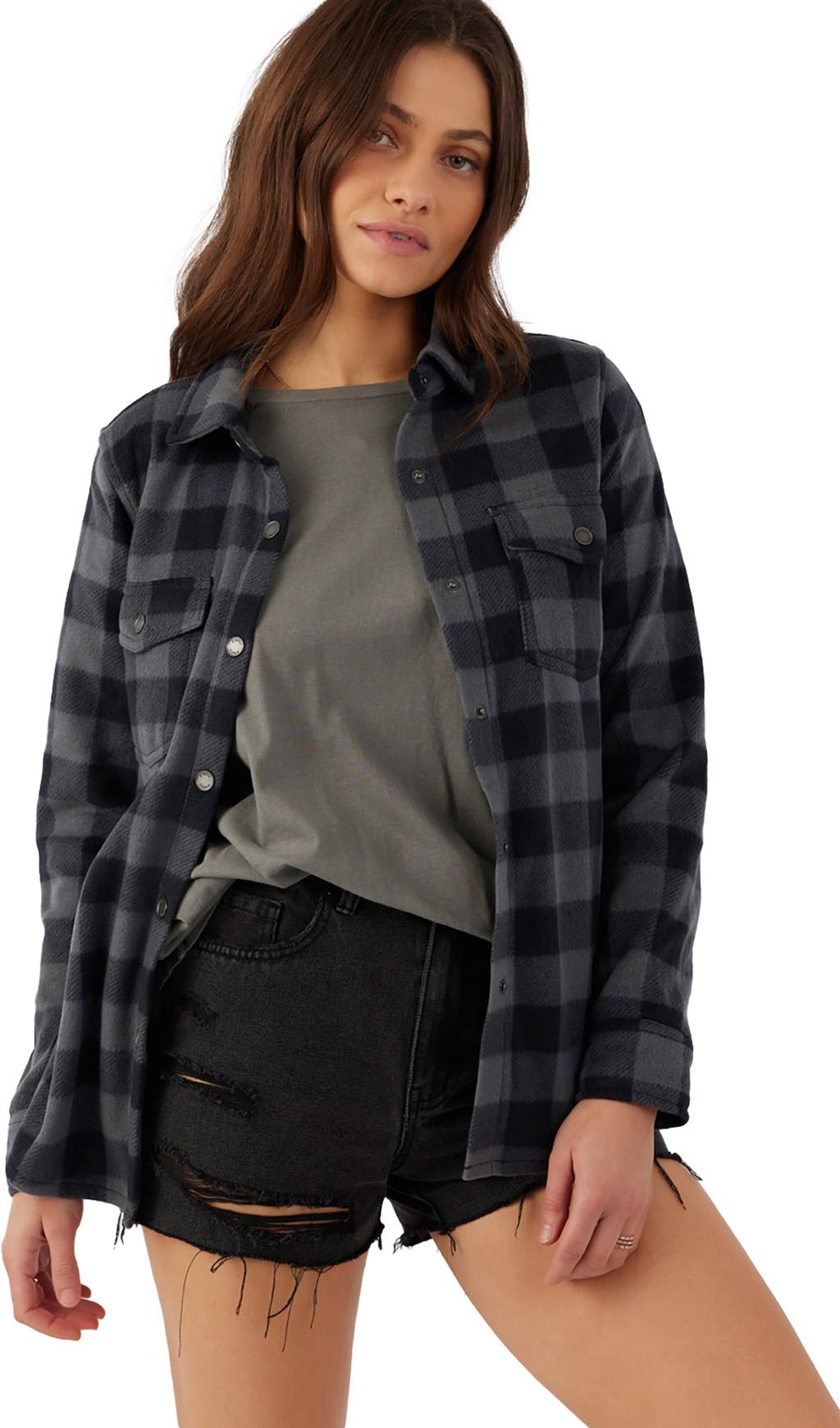 Product gallery image number 2 for product Zuma Superfleece Plaid Woven Shirt Jacket - Women's