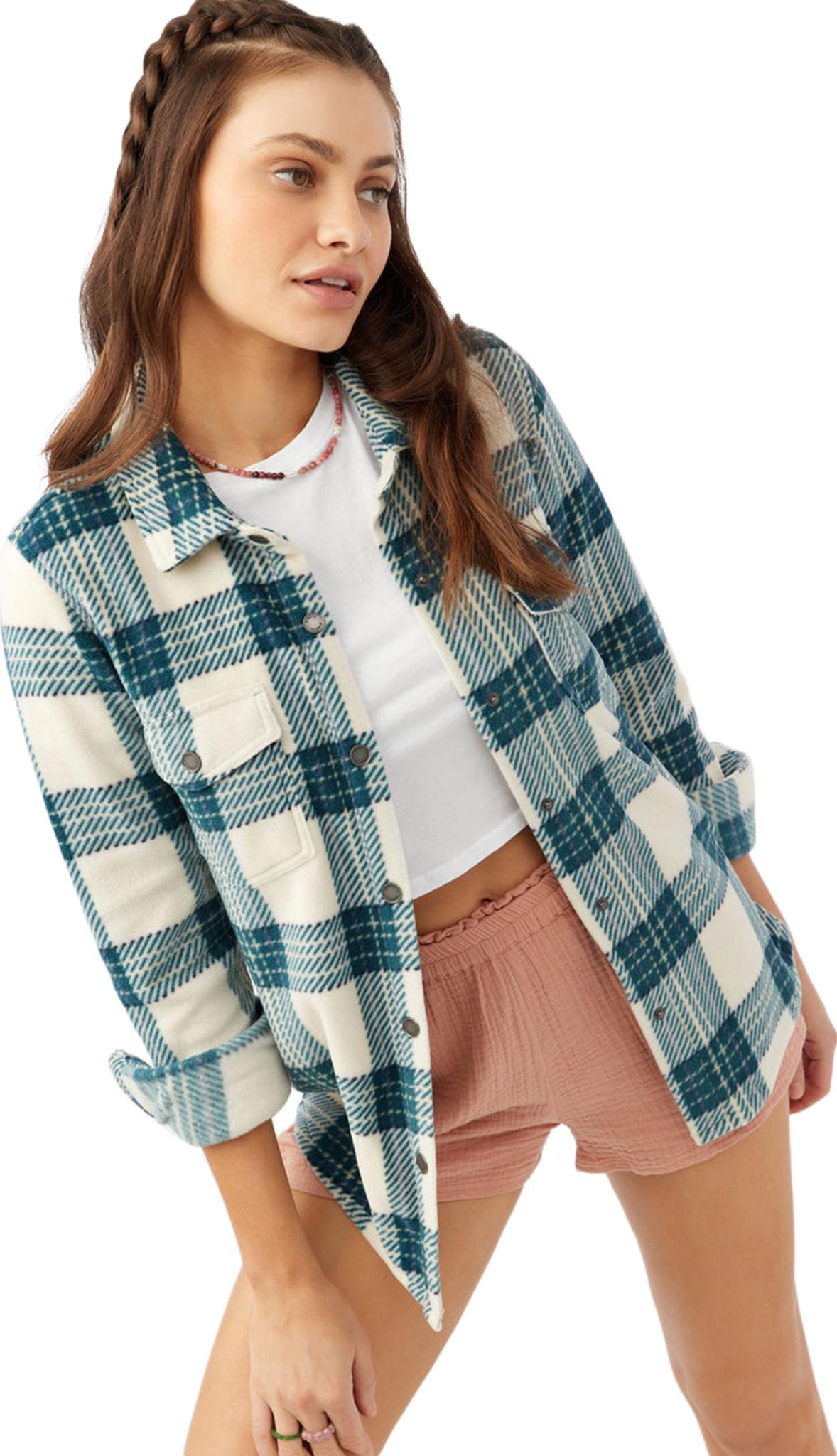Product gallery image number 2 for product Zuma Superfleece Plaid Woven Shirt Jacket - Women's
