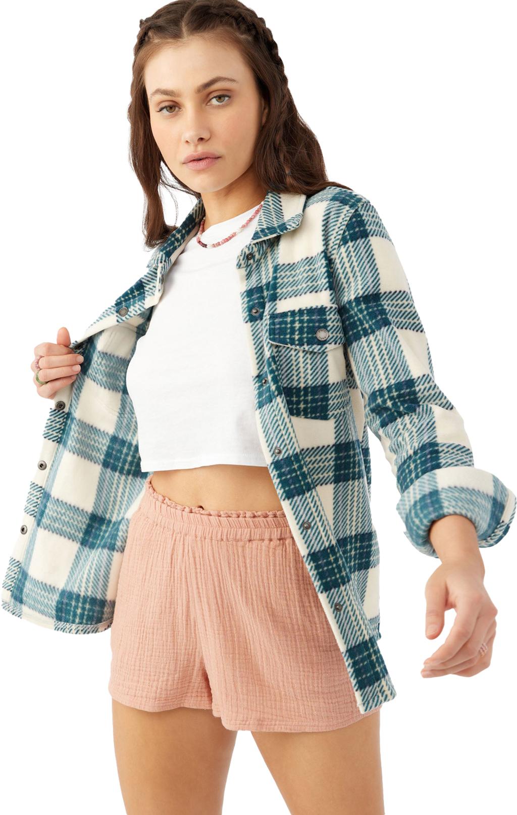 Product gallery image number 3 for product Zuma Superfleece Plaid Woven Shirt Jacket - Women's