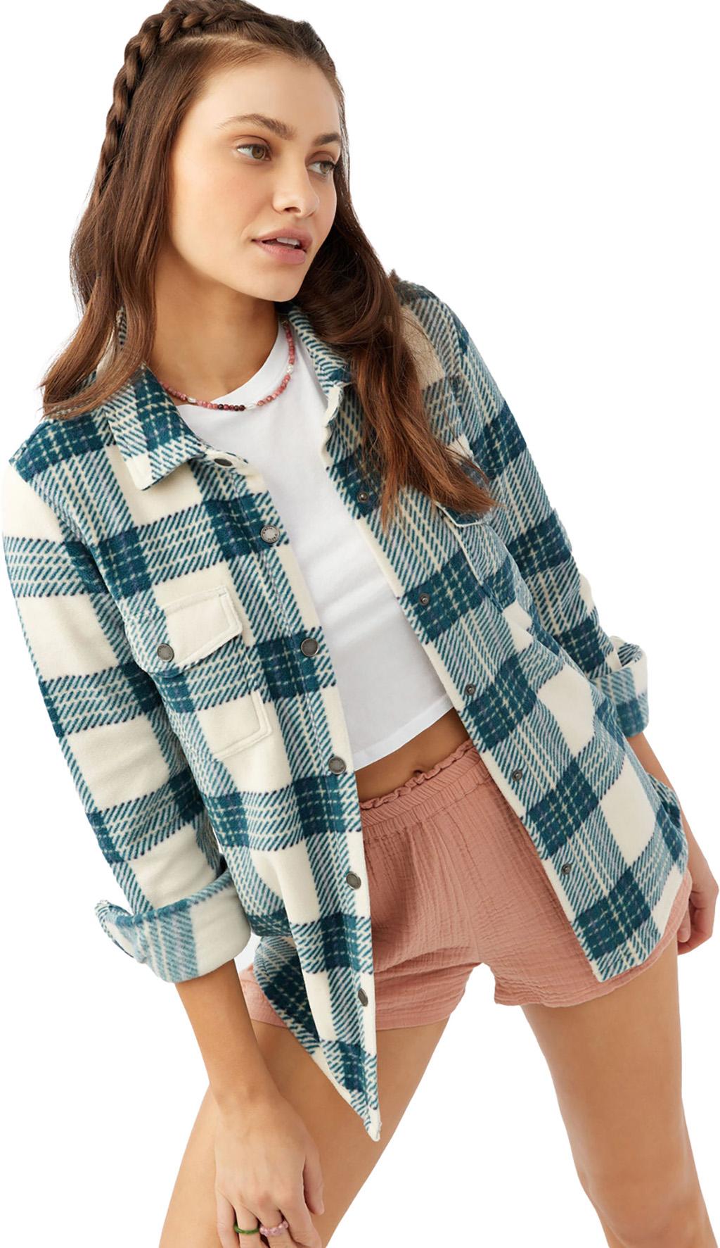 Product gallery image number 4 for product Zuma Superfleece Plaid Woven Shirt Jacket - Women's