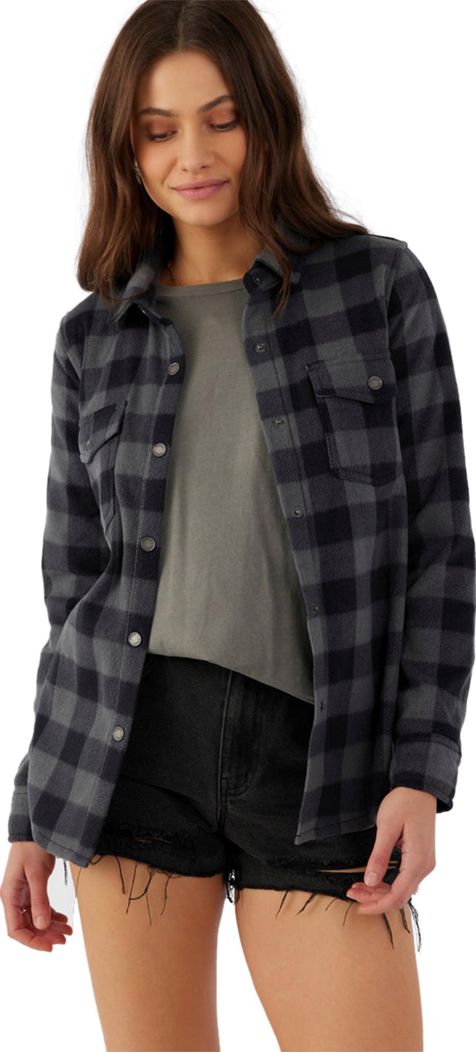 Product gallery image number 1 for product Zuma Superfleece Plaid Woven Shirt Jacket - Women's