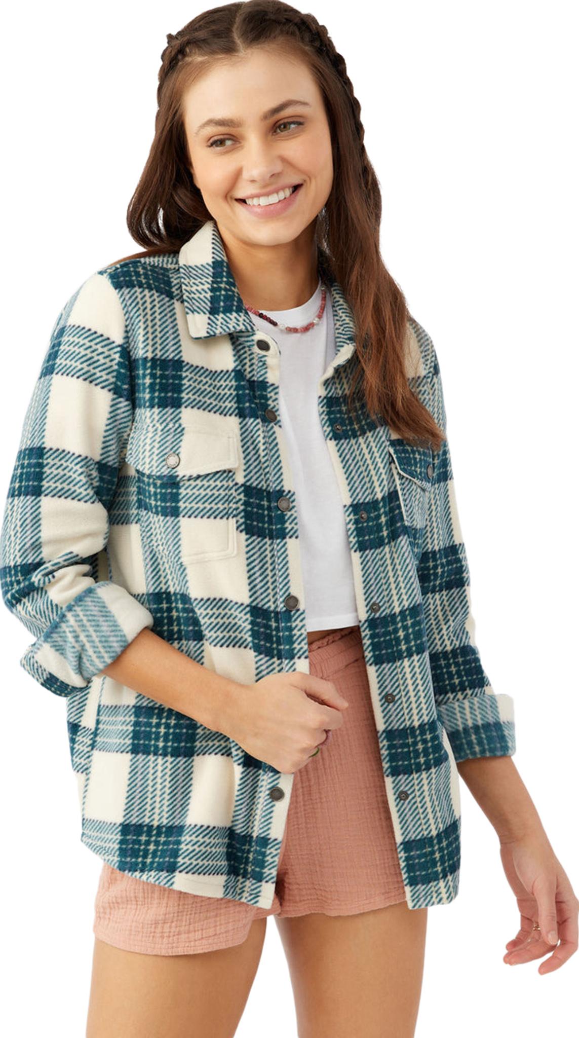 Product image for Zuma Superfleece Plaid Woven Shirt Jacket - Women's