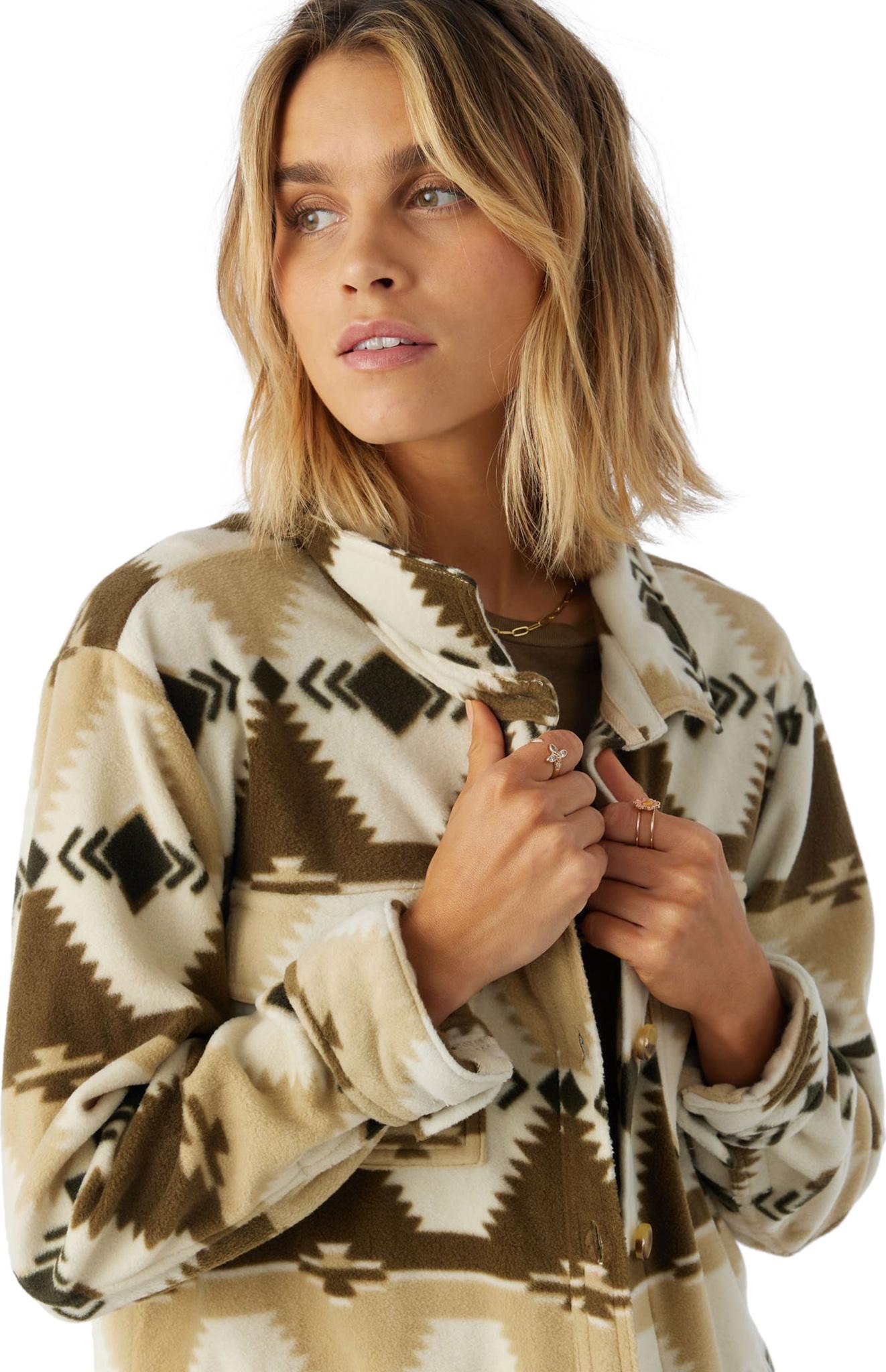 Product gallery image number 7 for product Collins Printed Superfleece Shirt Jacket - Women's