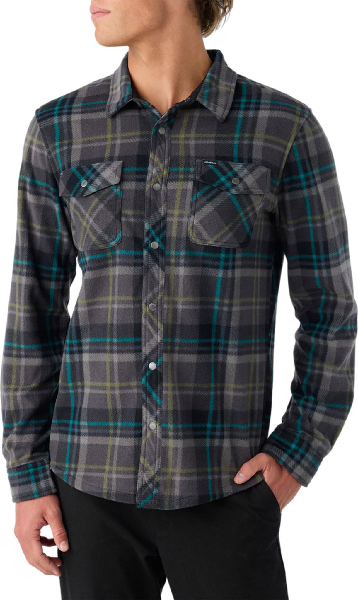 Product gallery image number 4 for product Glacier Plaid Superfleece Long Sleeve Woven Shirt - Men's