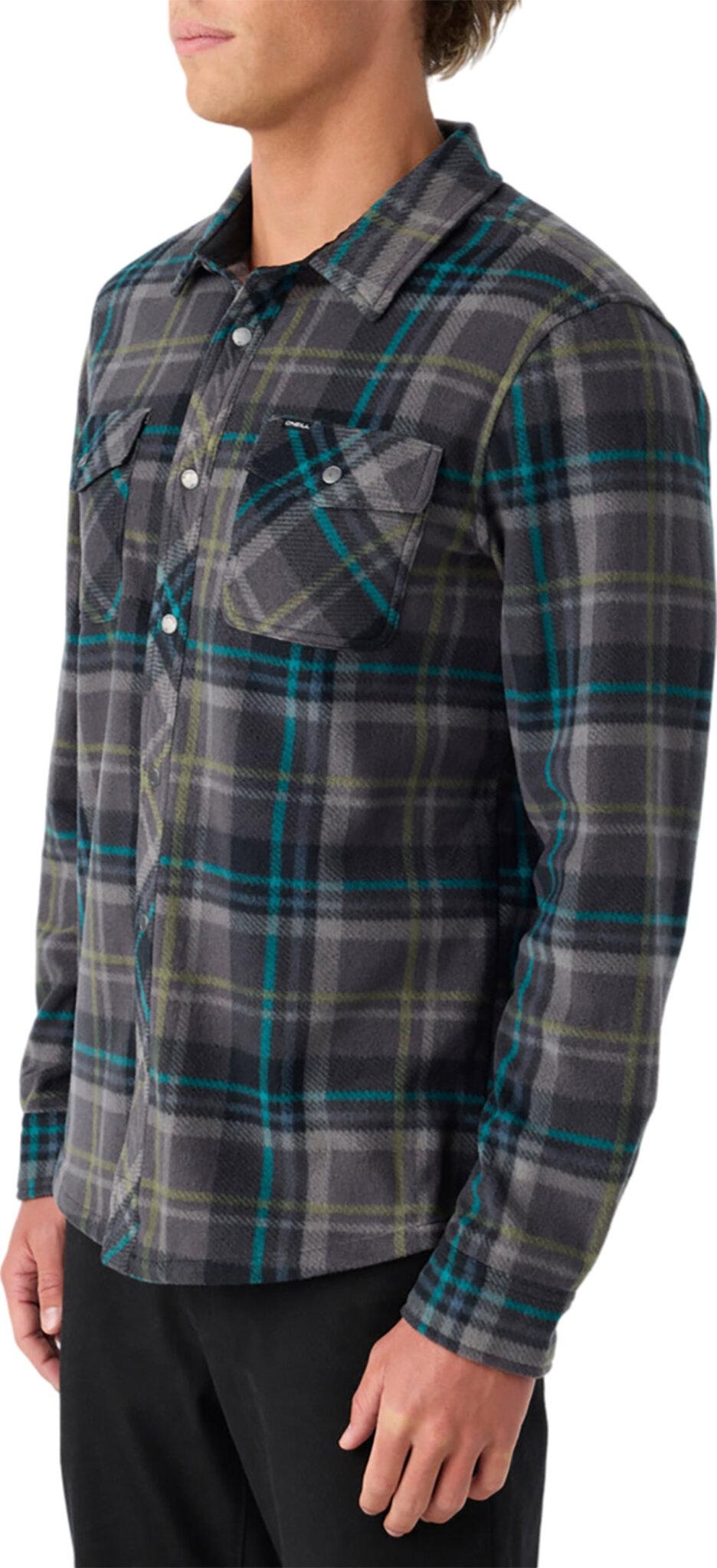 Product gallery image number 5 for product Glacier Plaid Superfleece Long Sleeve Woven Shirt - Men's