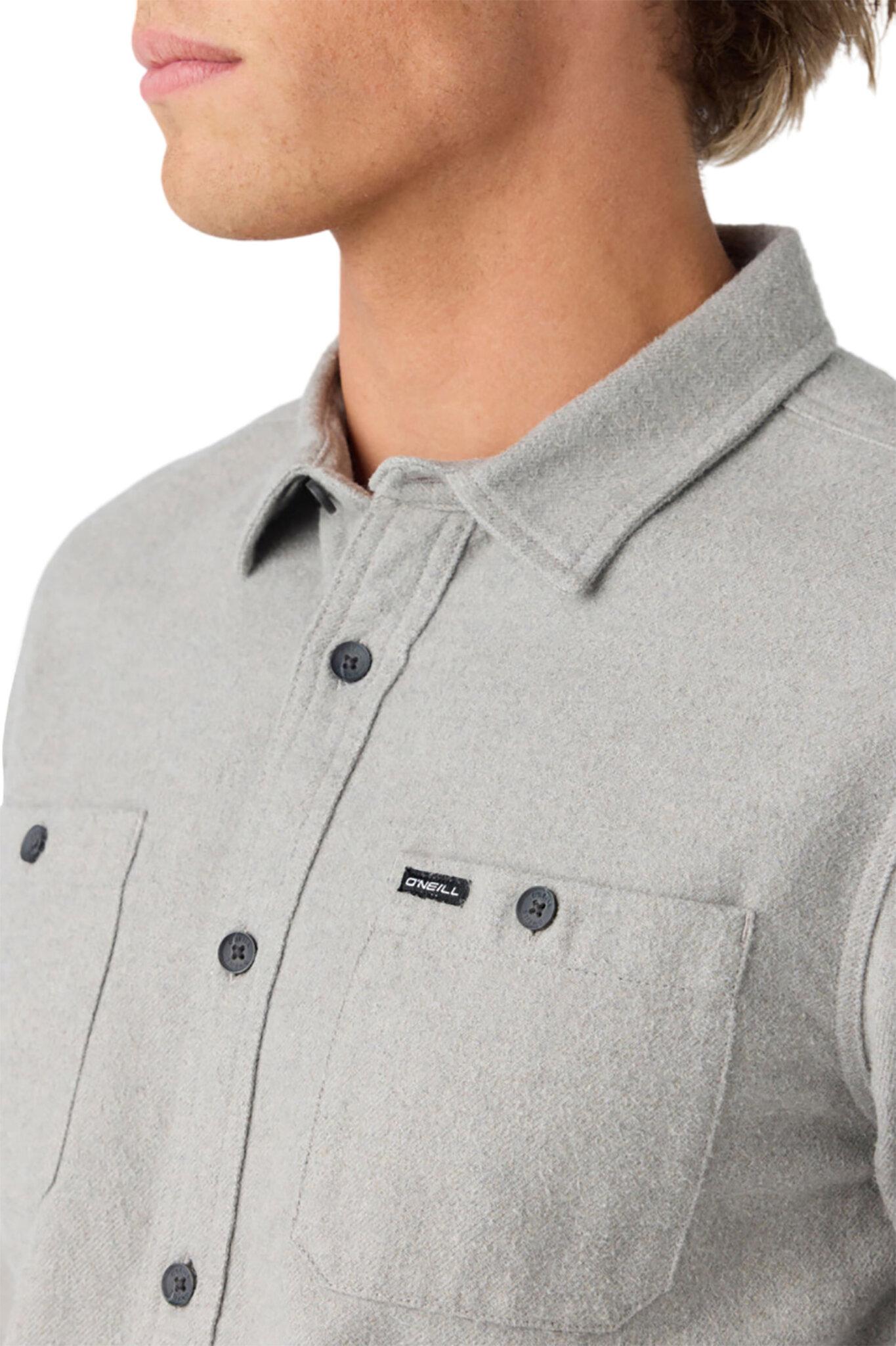Product gallery image number 4 for product Chemise en flanelle à uni Breakwater - Homme