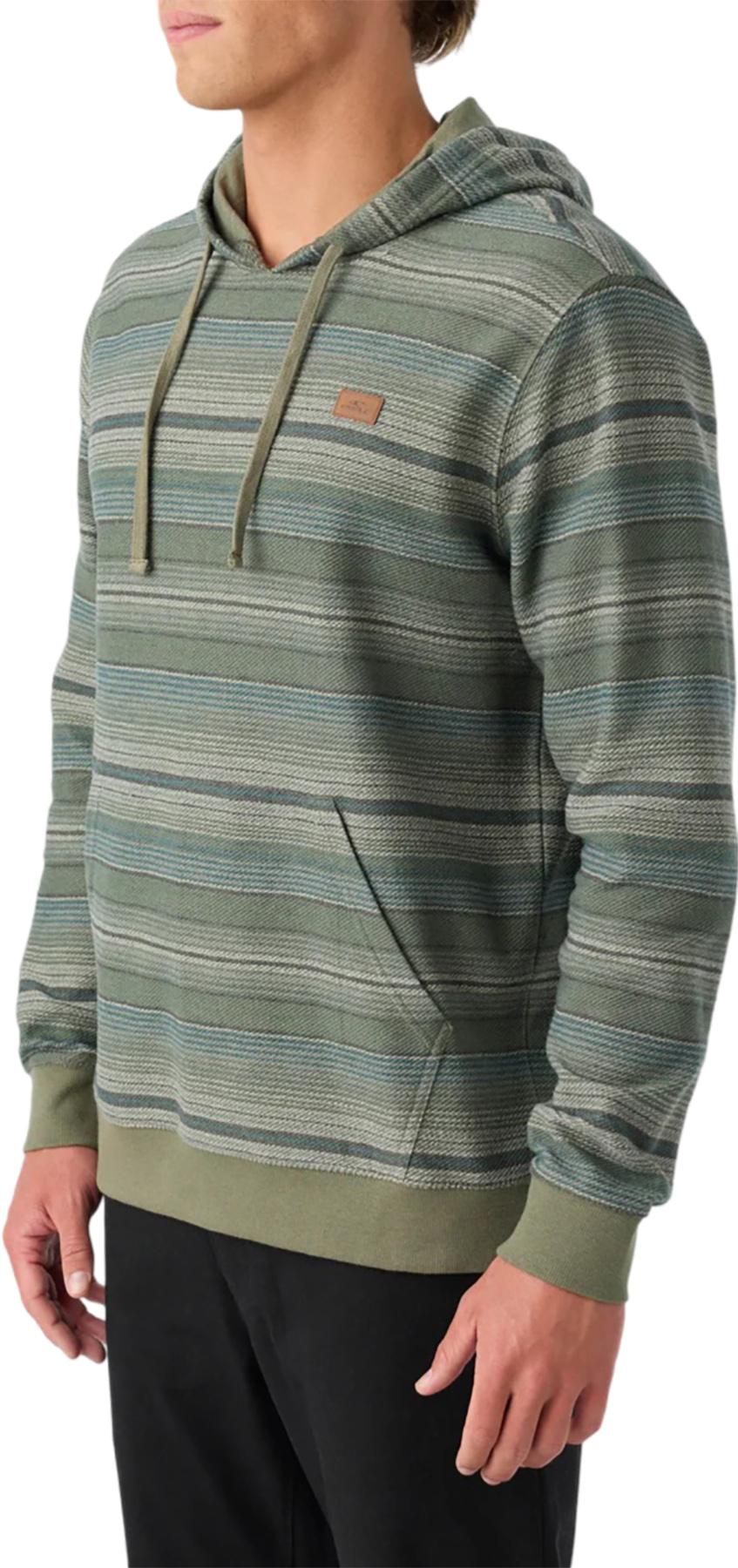 Product gallery image number 2 for product Chandail à capuchon en molleton à rayures Bavaro - Homme