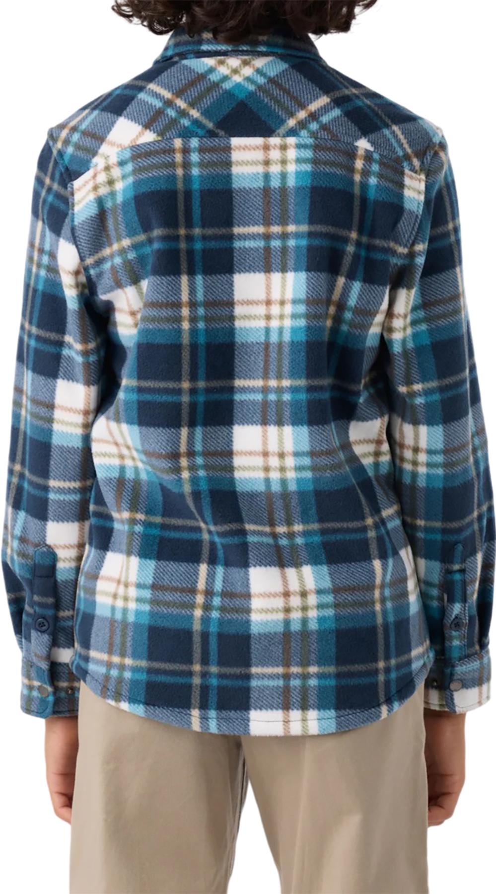 Product gallery image number 2 for product Glacier Plaid Superfleece Long Sleeve Shirt - Boys