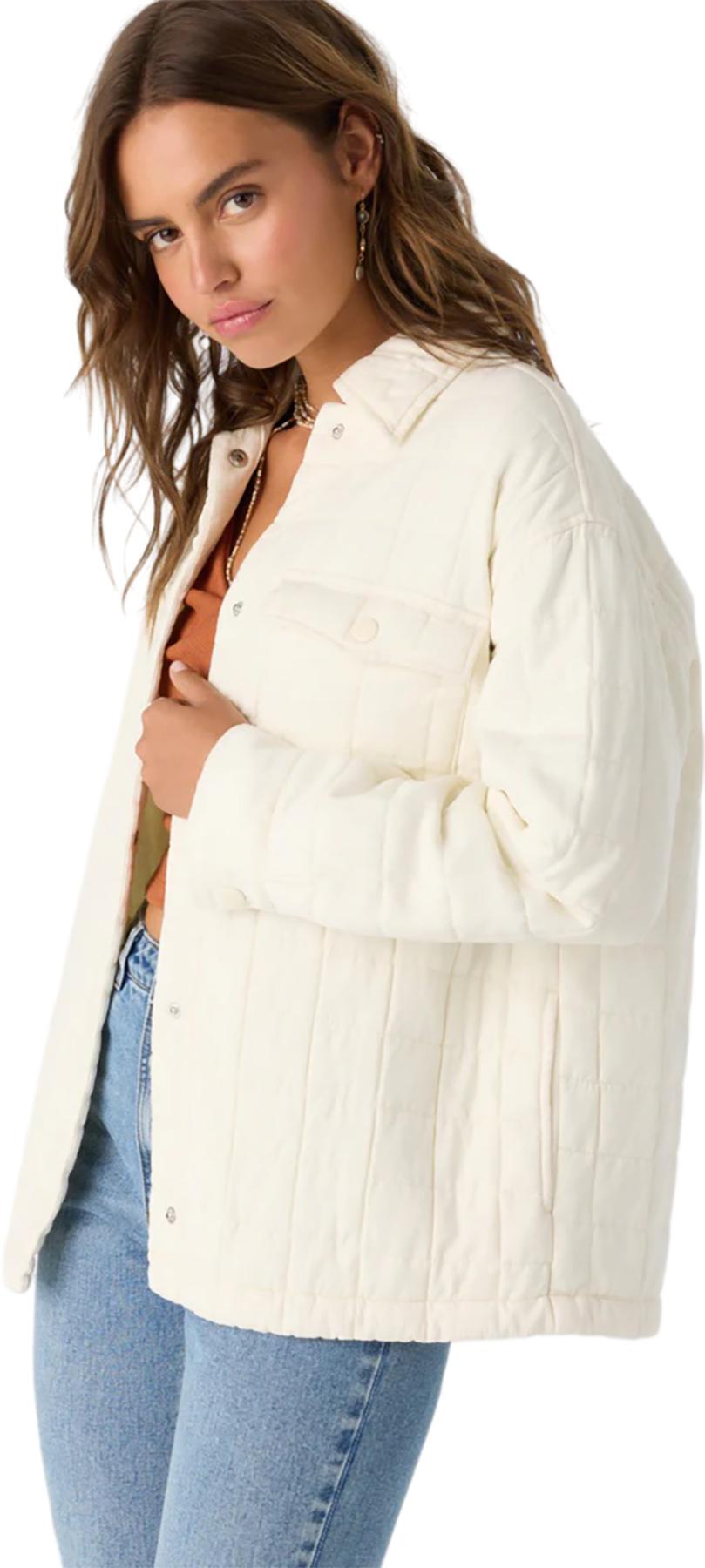 Product gallery image number 2 for product Manteau à boutons-pression à l'avant matelassé et coupe ample Rya - Femme