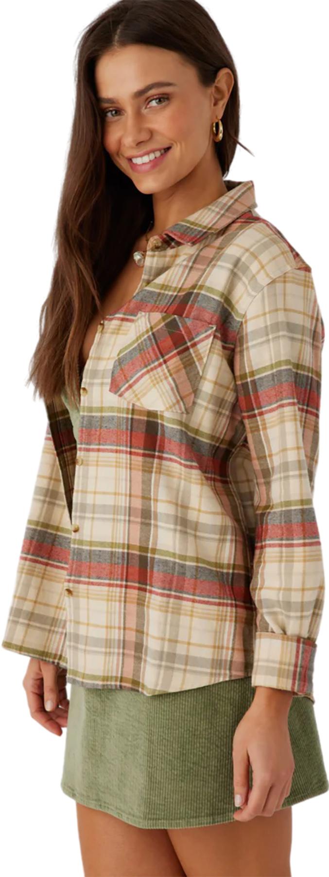 Numéro de l'image de la galerie de produits 2 pour le produit Chemise en flanelle de coupe décontractée Logan - Femme