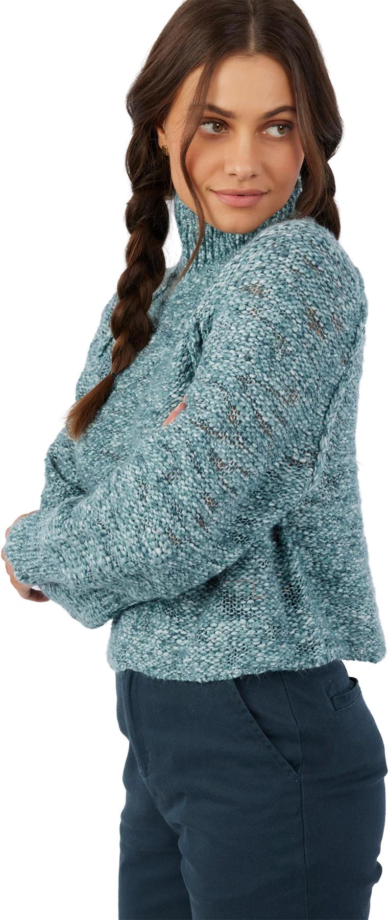 Product gallery image number 2 for product Floris Marled Long Sleeve Turtleneck Sweater - Women's