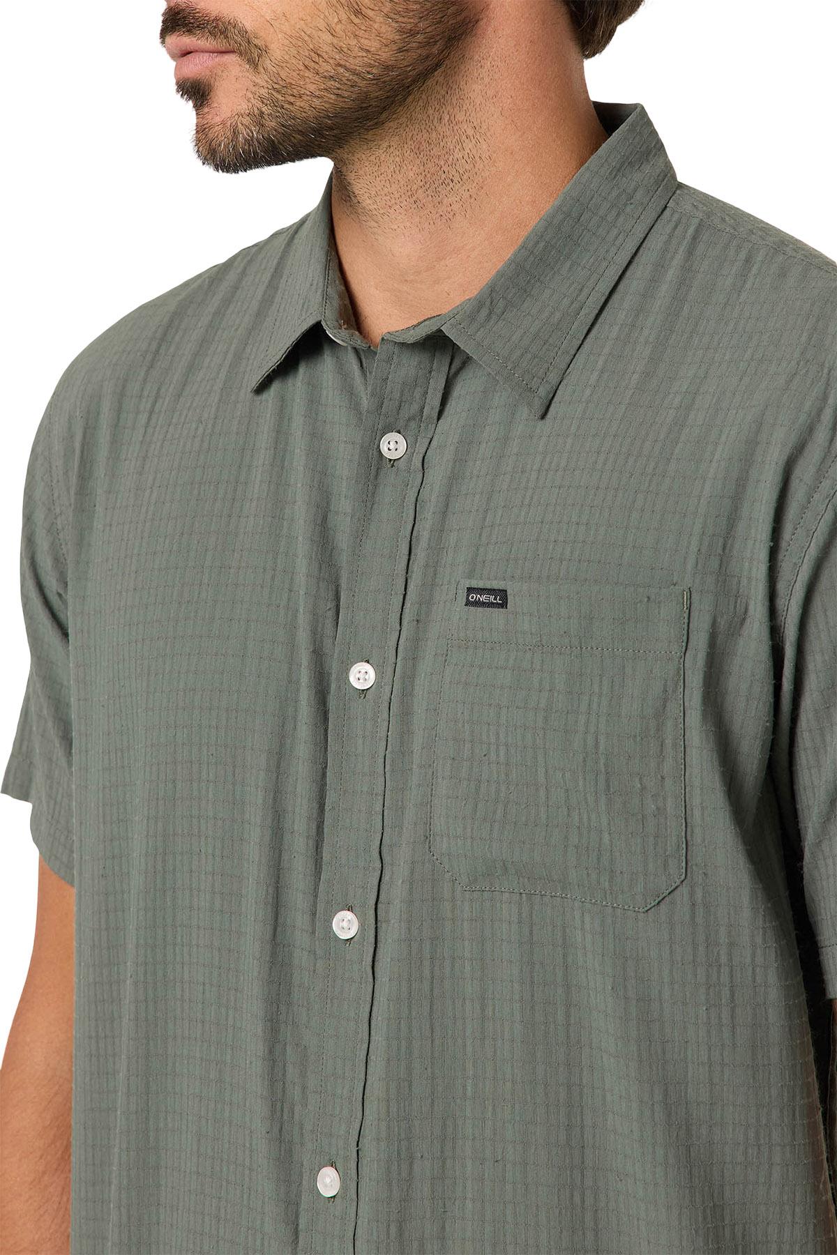 Product gallery image number 3 for product Trvlr Traverse Perforated Standard Short Sleeve Woven Shirt - Men's