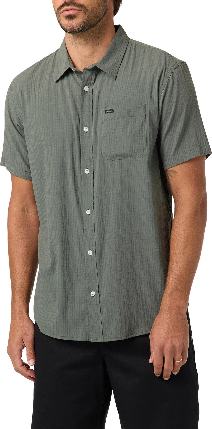 Product gallery image number 5 for product Trvlr Traverse Perforated Standard Short Sleeve Woven Shirt - Men's