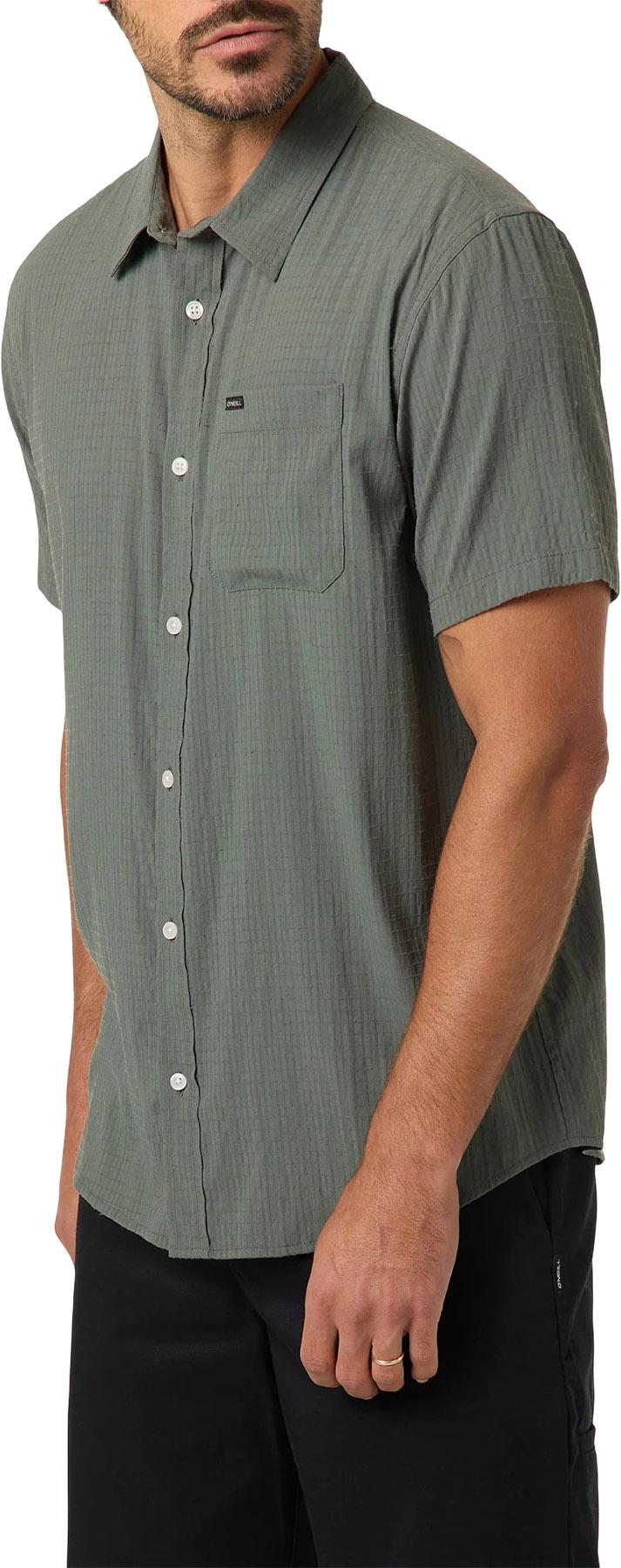 Product gallery image number 6 for product Trvlr Traverse Perforated Standard Short Sleeve Woven Shirt - Men's