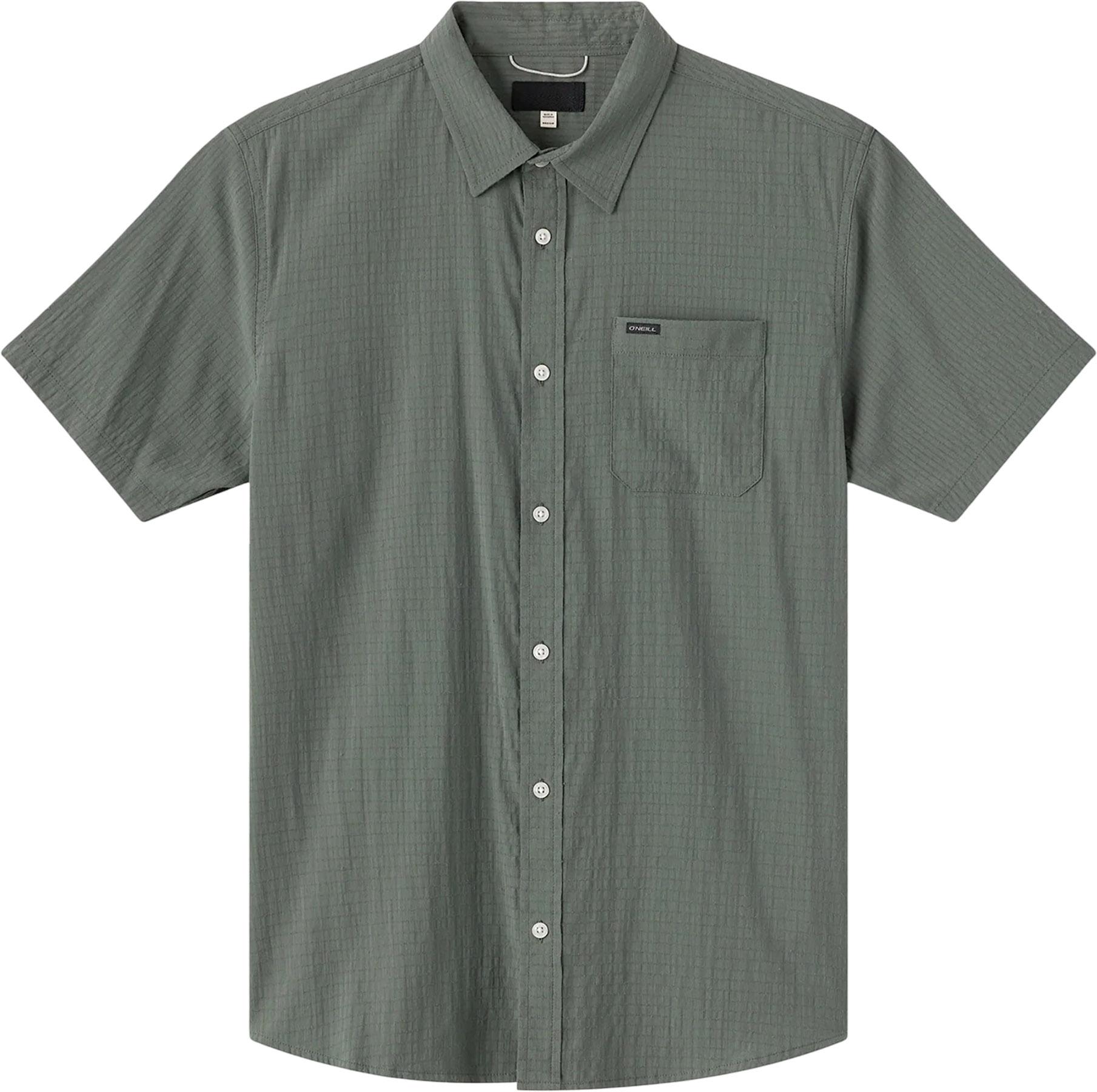 Product image for Trvlr Traverse Perforated Standard Short Sleeve Woven Shirt - Men's
